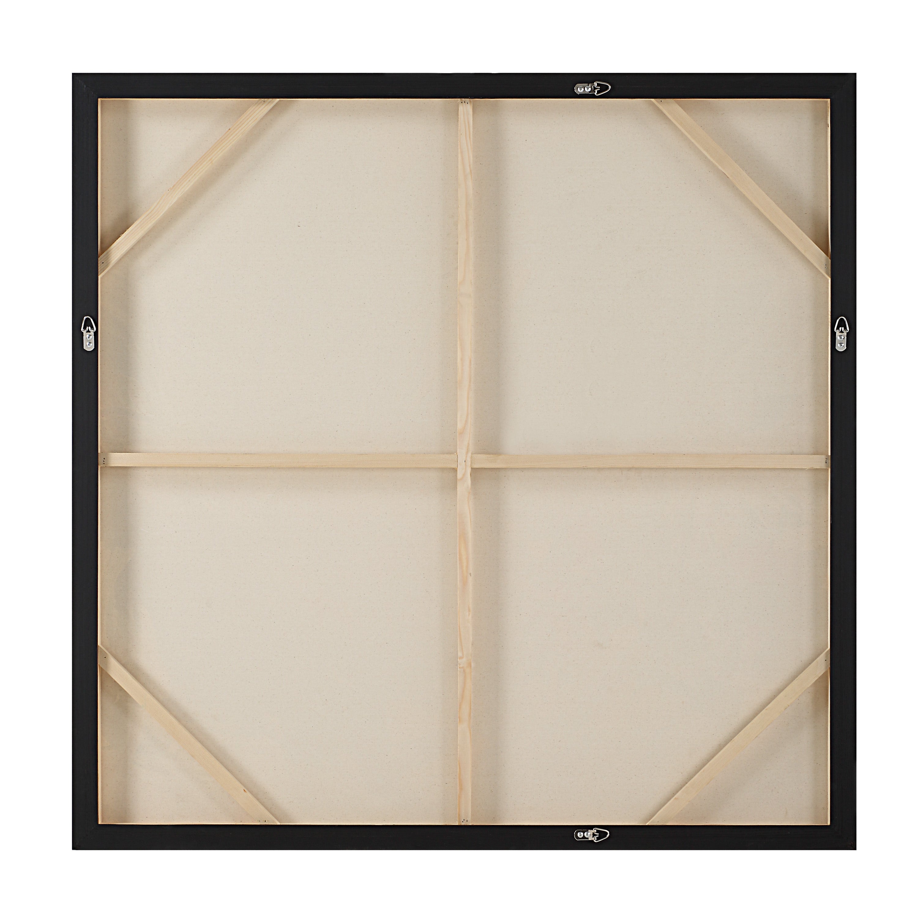Iman 50" H x 50" W Canvas Art, White - Backing Image - OL2181