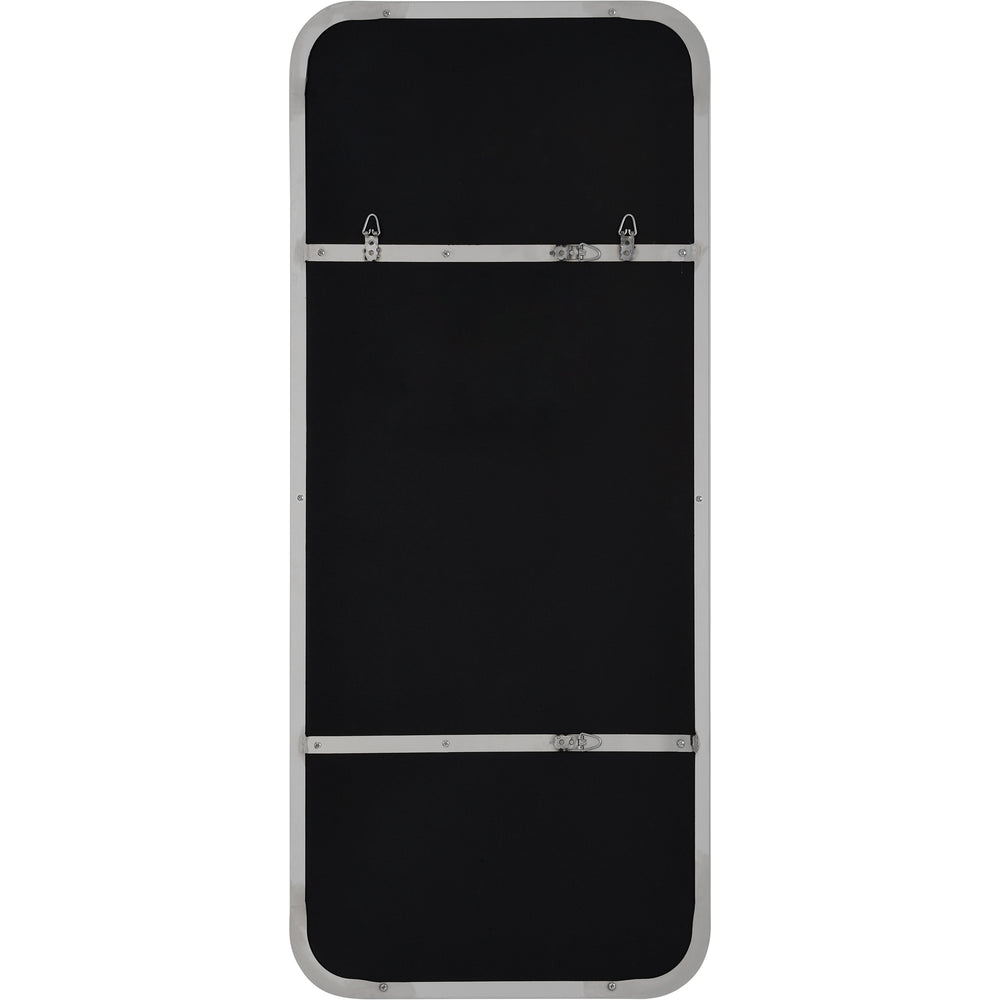 Delphinus 46" Tall Rectangle Wall Mirror, Grey - Backing Image - MT2360