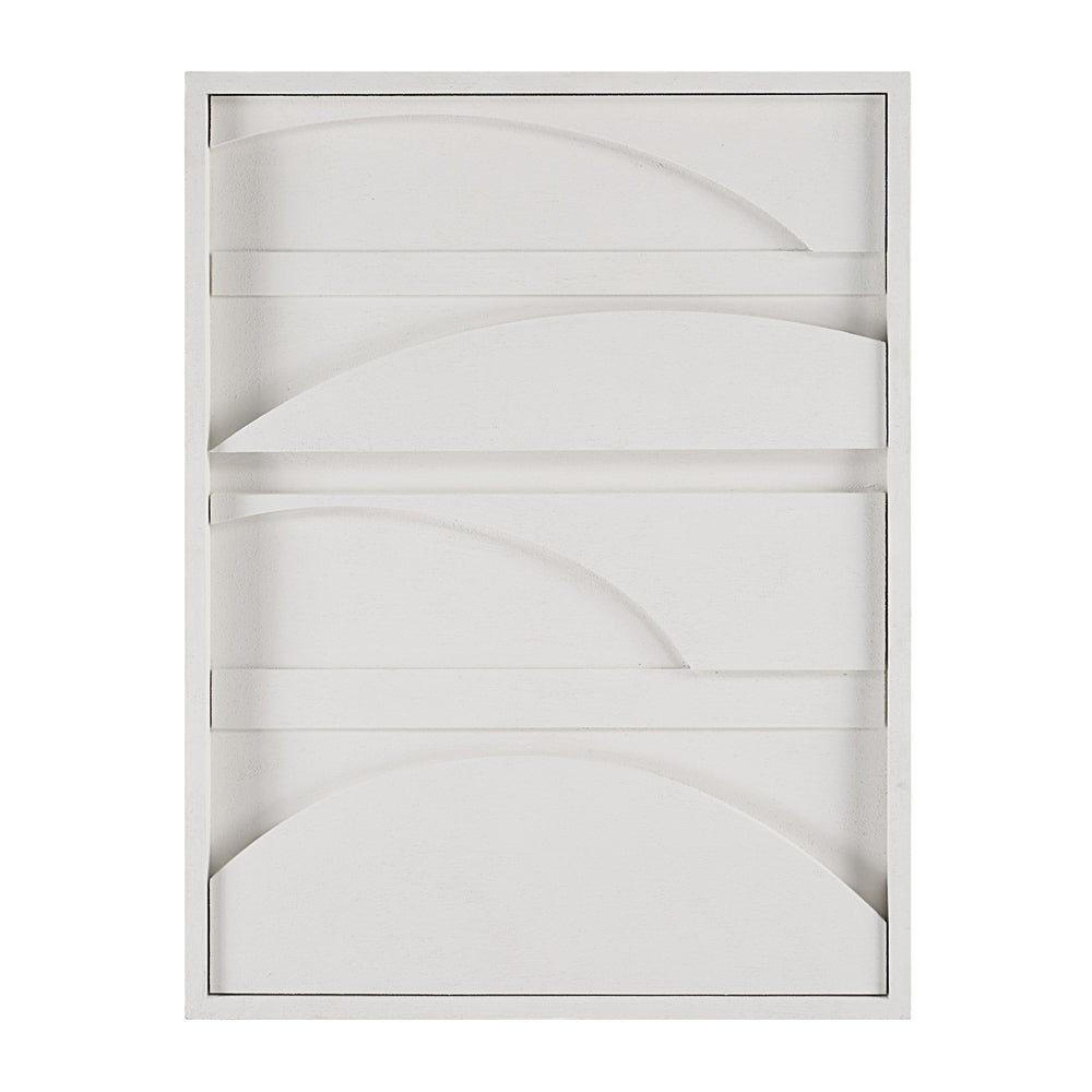 Cadieux 30" Wide Wall Decor, Matte White - Main Image - W6749
