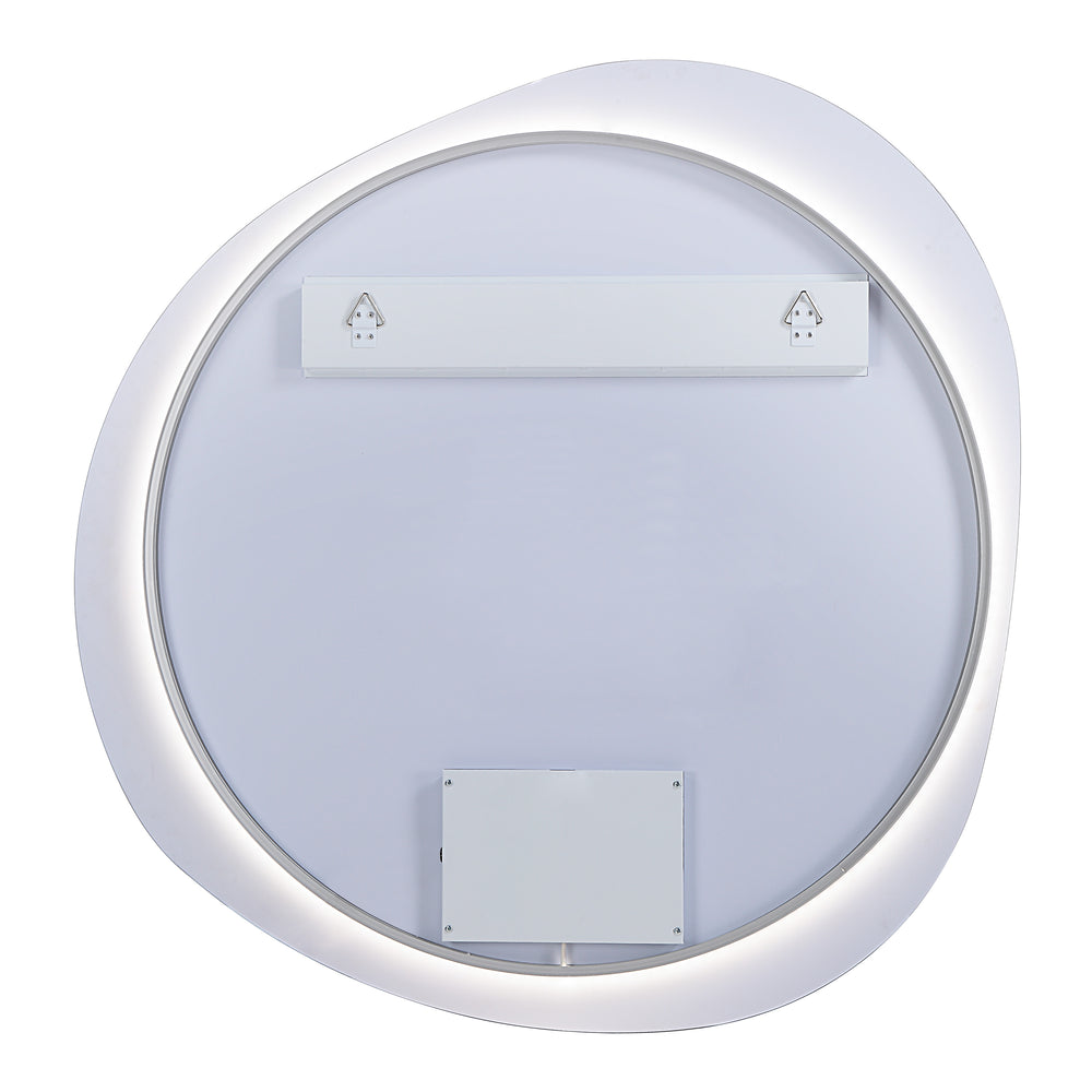 Terni 45" Tall Irregular LED Mirror, Clear - Backing Image - MT2568