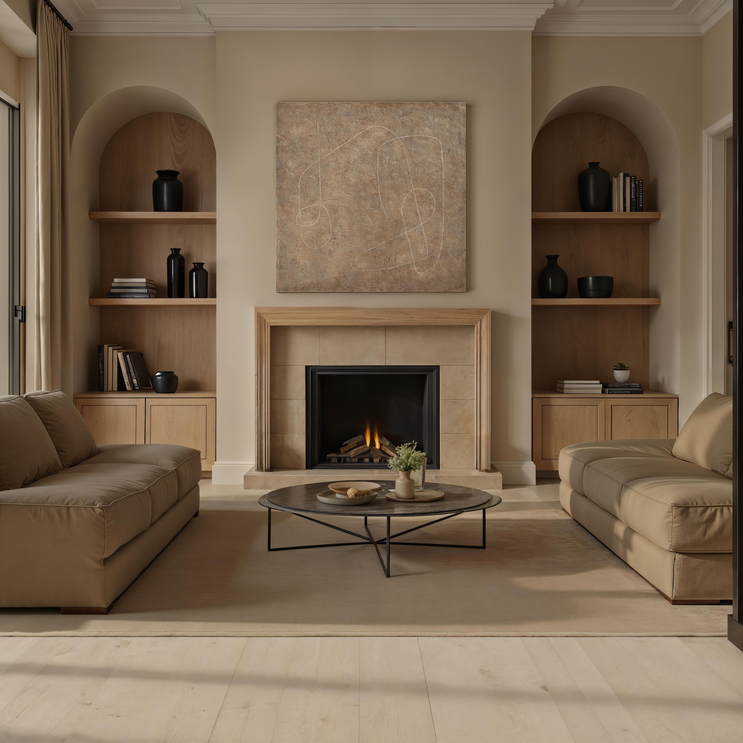 Berkeley 48" H x 48" W Canvas Art, - Lifestyle Image - OL2240