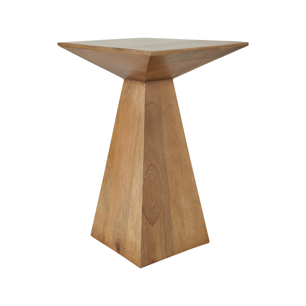Garnett Indoor Mango Wood Side Table, Light Brown - Main Image - TA510