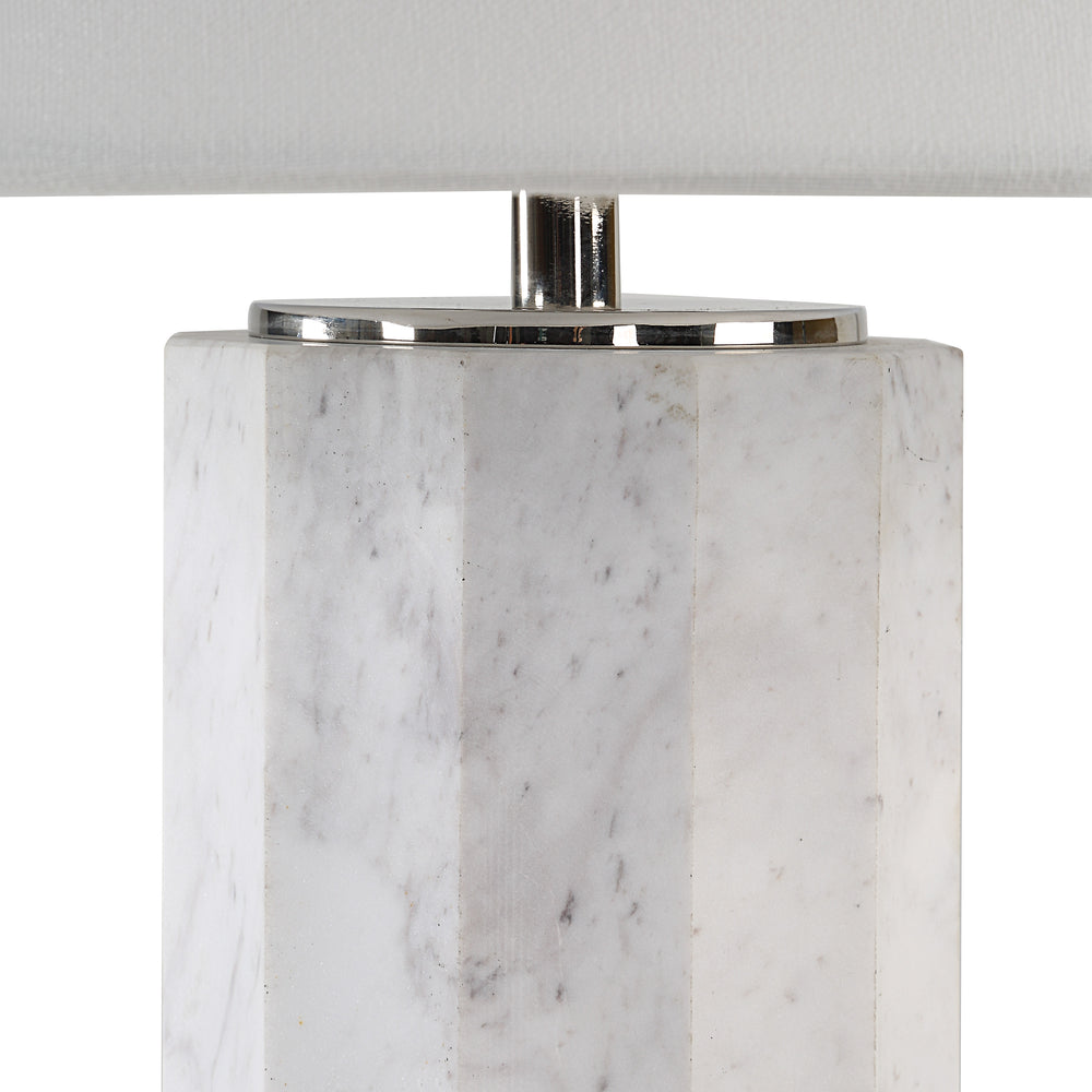 Veda 26.5" Height Table Lamp, White - Detail Image - LPT1313