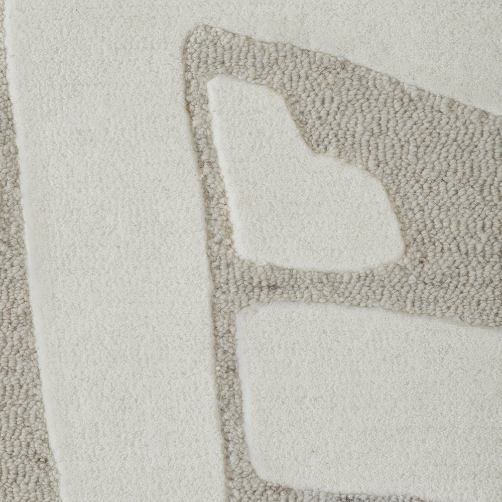 Cosmos 7'10" x 10'2"" ft Handwoven Indoor Rug, Ivory/ Sand - Detail Image - RCOS-21151-810