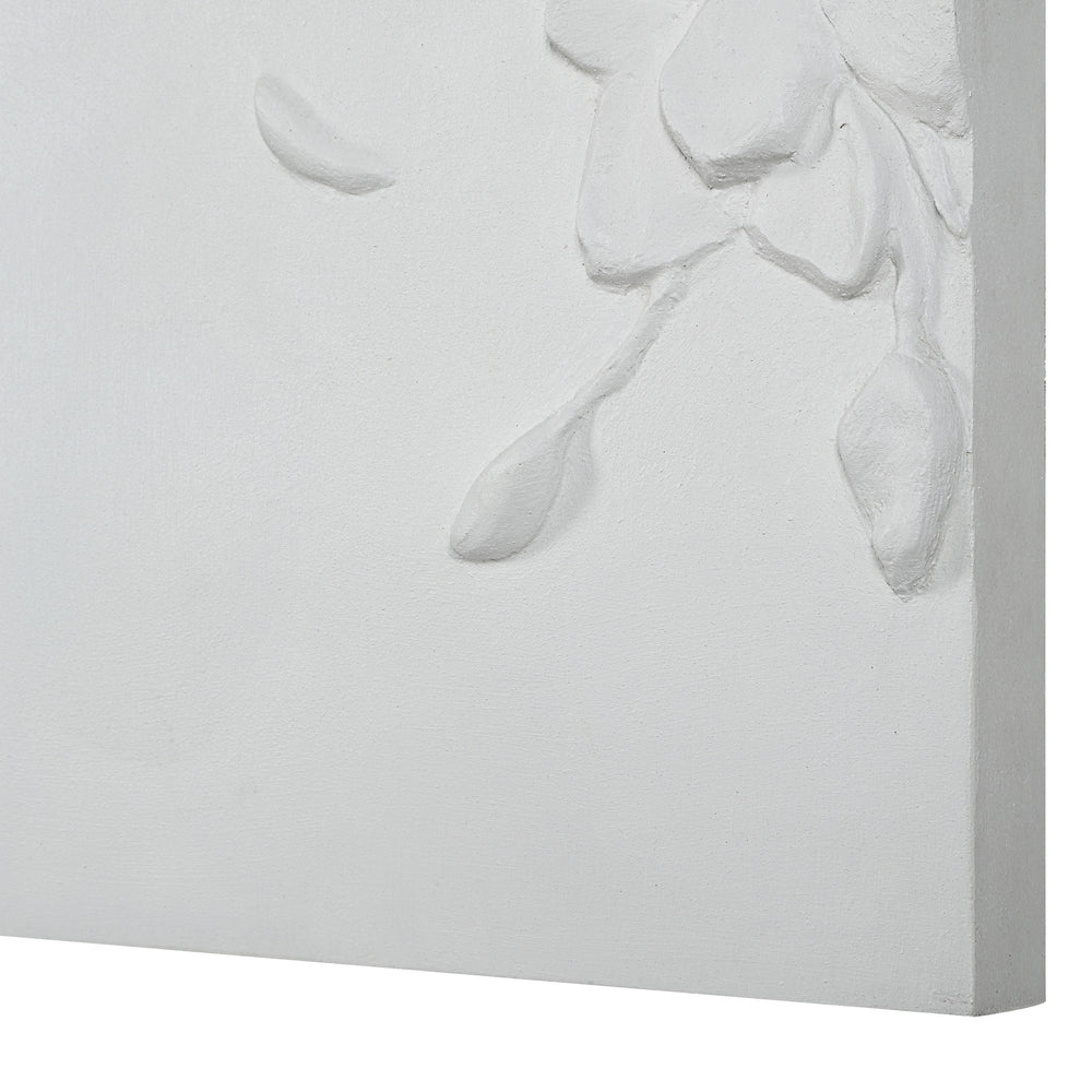 Beaudelaire 20" Wide Wall Decor, Matte White - Additional Images - W6748