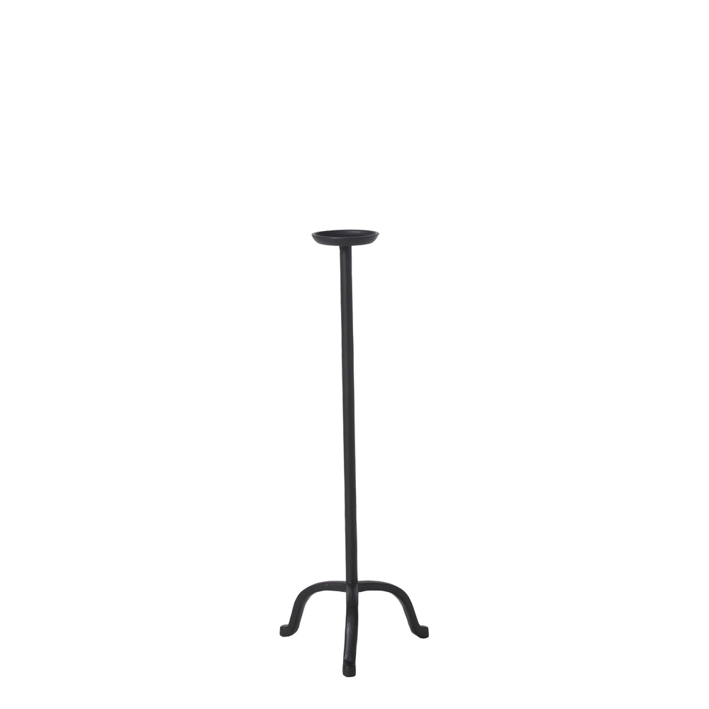 Anika Candle Holder, Matte Black - Main Image - CAN189