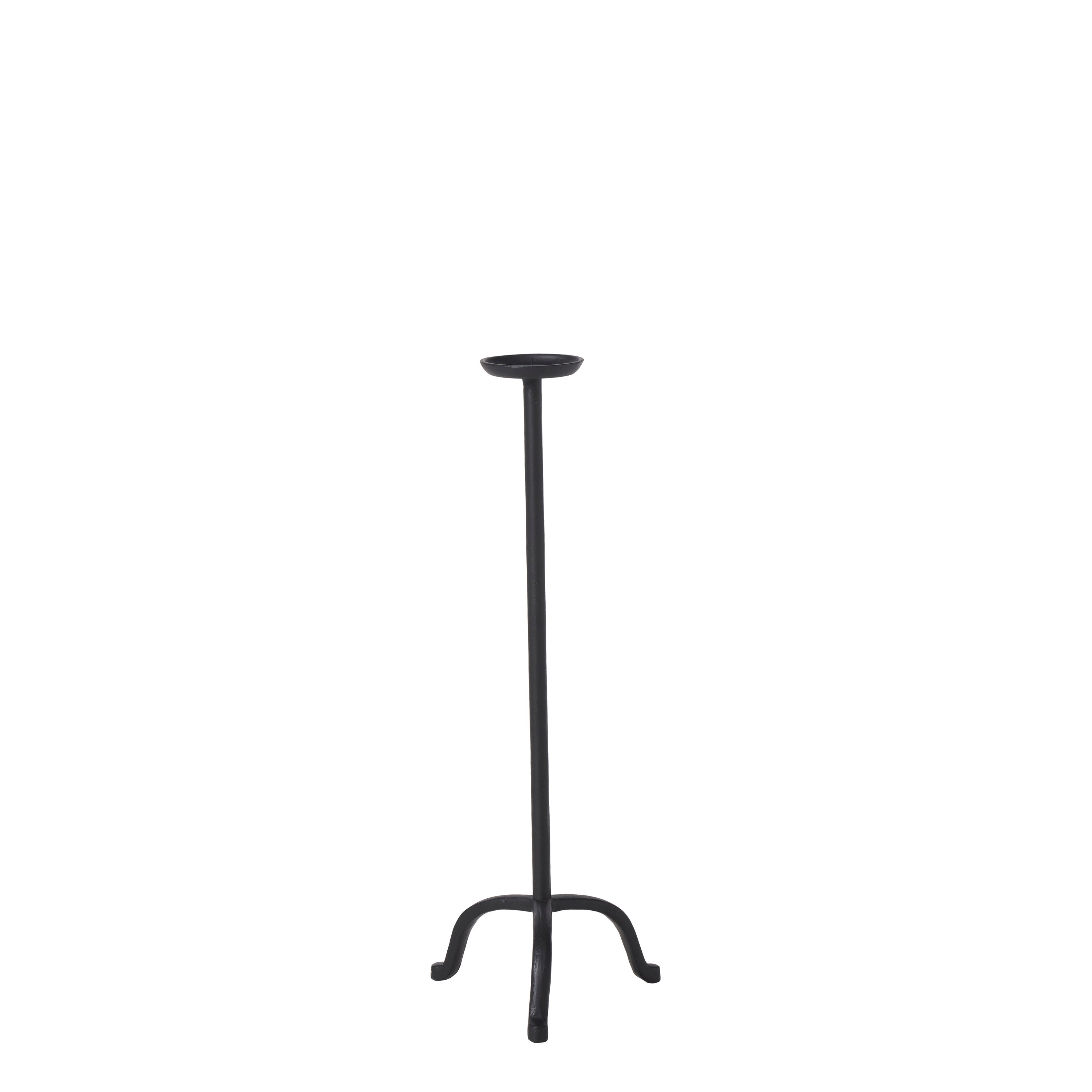 Anika Candle Holder, Matte Black - Main Image - CAN189