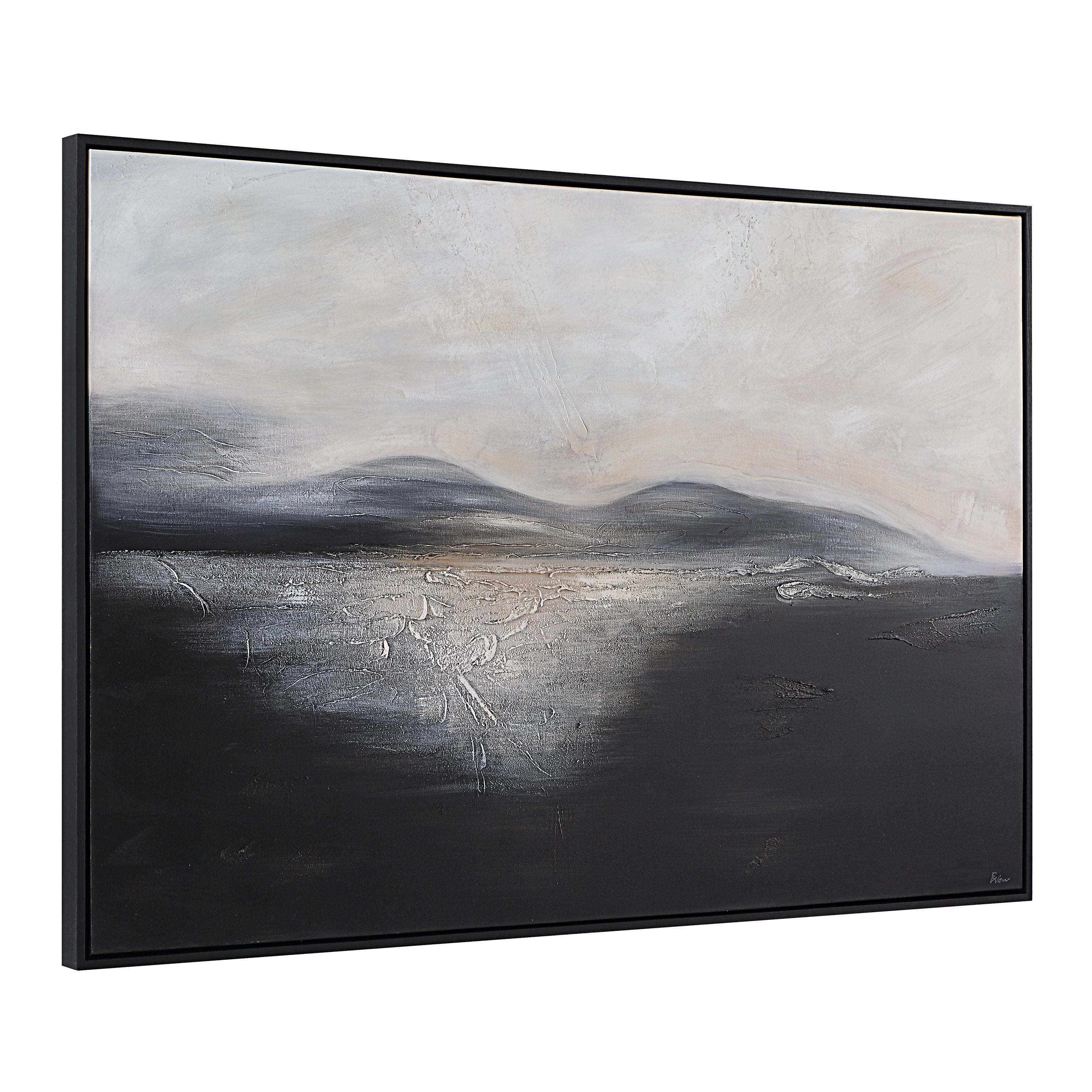 Suez 40" H x 60" W Canvas Art, Blue - Angle Image - OL2177
