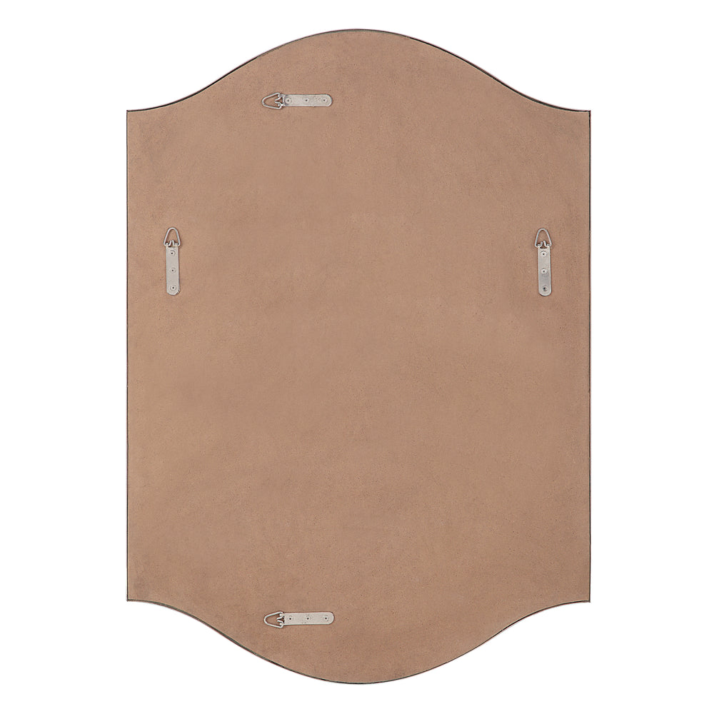 Florianne 36" Tall Rectangular Arch Mirror, Champagne - Backing Image - MT2617