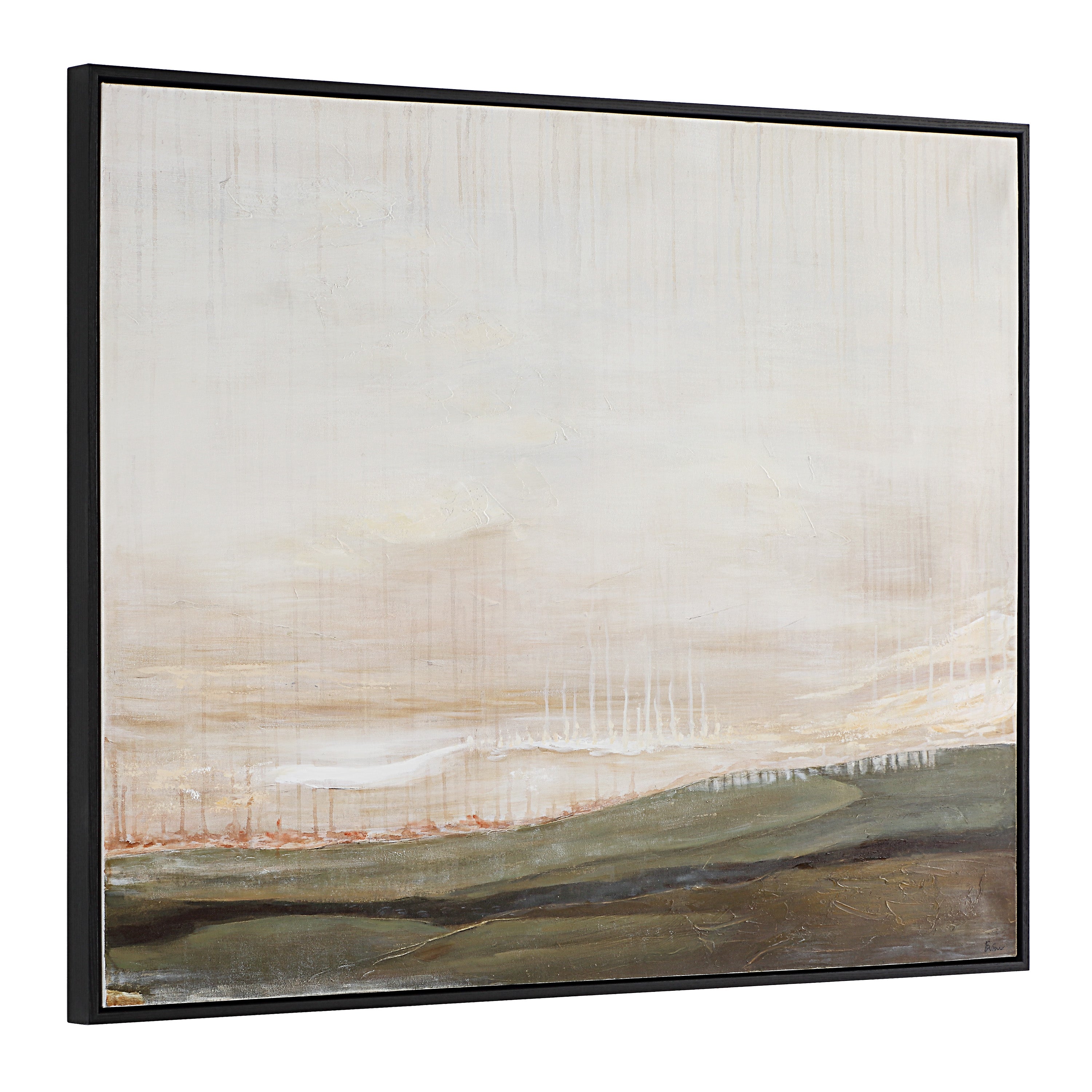 Mackay 40" H x 50" W Canvas Art, White - Angle Image - OL2182