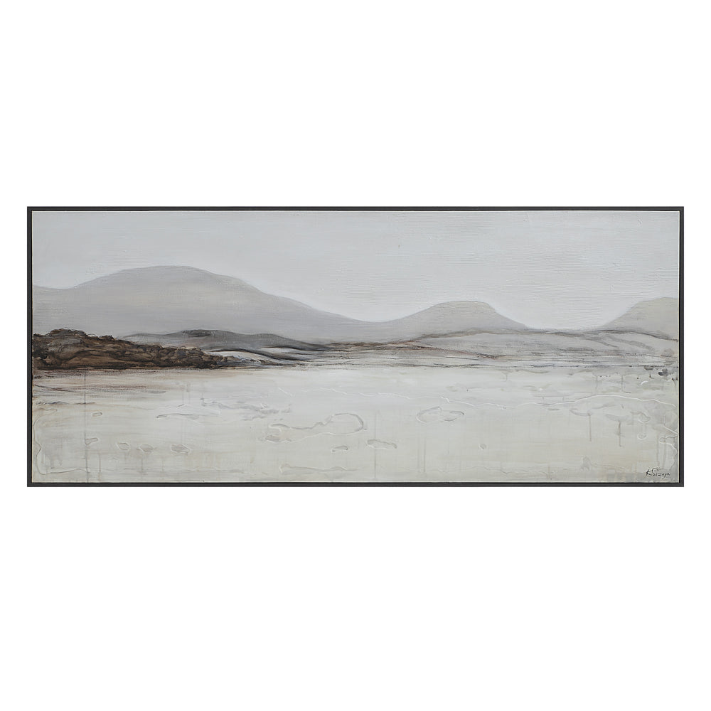Campania 70" Wide Canvas Art, White, Grey, Beige - Main Image - OL2175