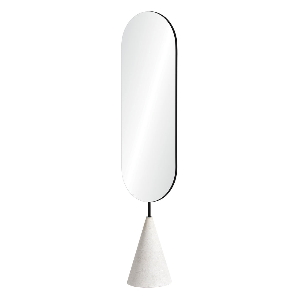 Vawn 70" Tall Oval Full Length Mirror - Angle Image - MT2518