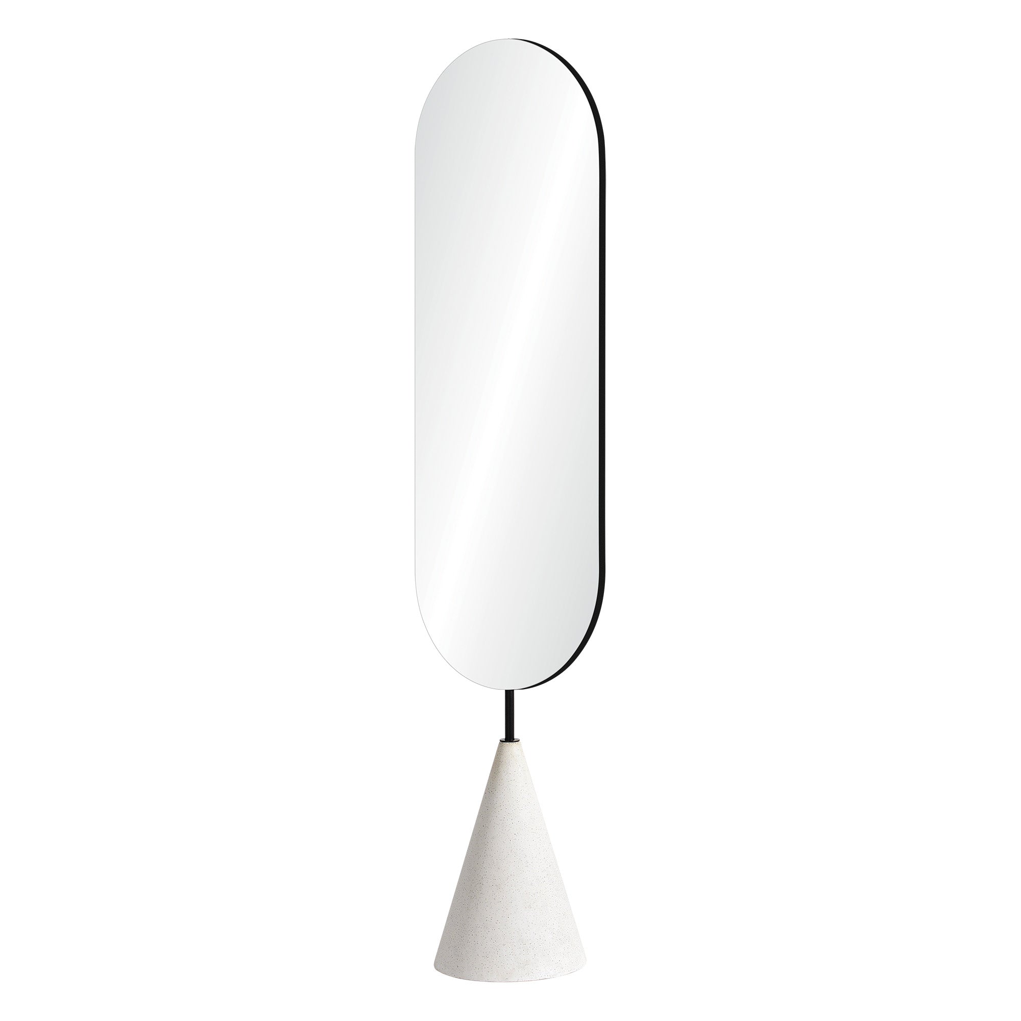 Vawn 70" Tall Oval Full Length Mirror - Angle Image - MT2518