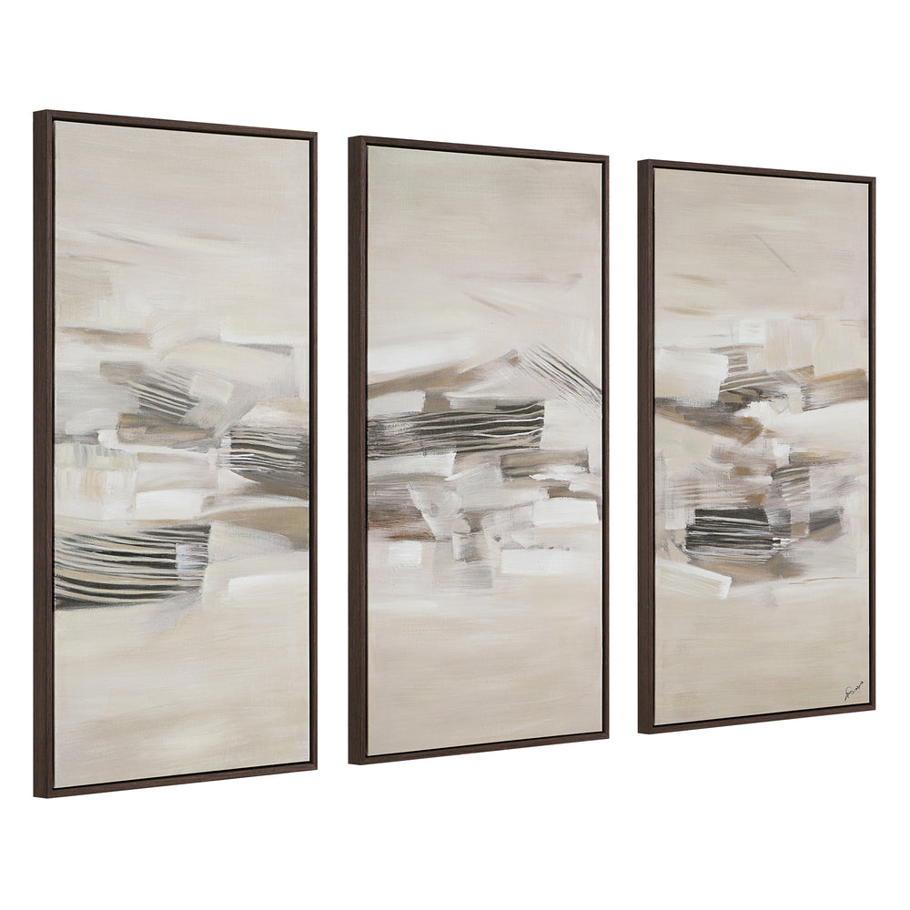 Lux 40" H x 20" W Canvas Art, (3 Piece Set) - Angle Image - OL2239