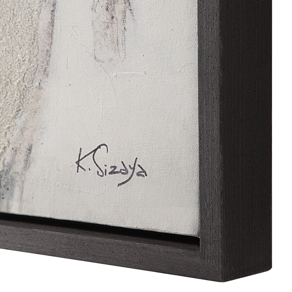 Shah 60" Wide Canvas Art with Wood Frame, Dark Grey - Additional Image 2 - OL2162