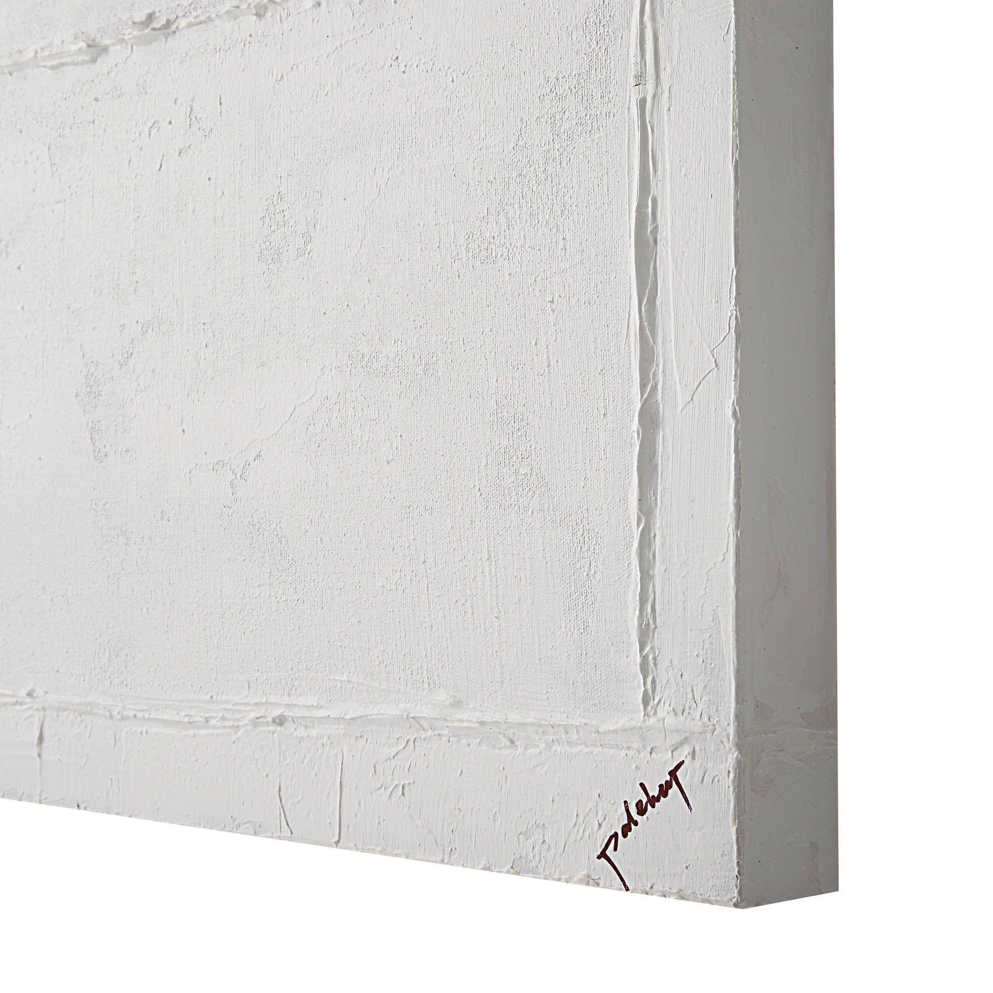 Medea 48" Wide Wall Art, Matte White - Detail Image - W6735