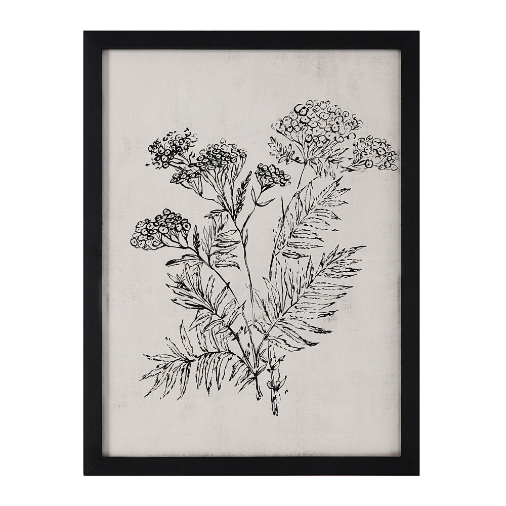 Basset 18" Wide Wall Art with Wood Frame, Painted Black - Additional Image 5 - PA0041