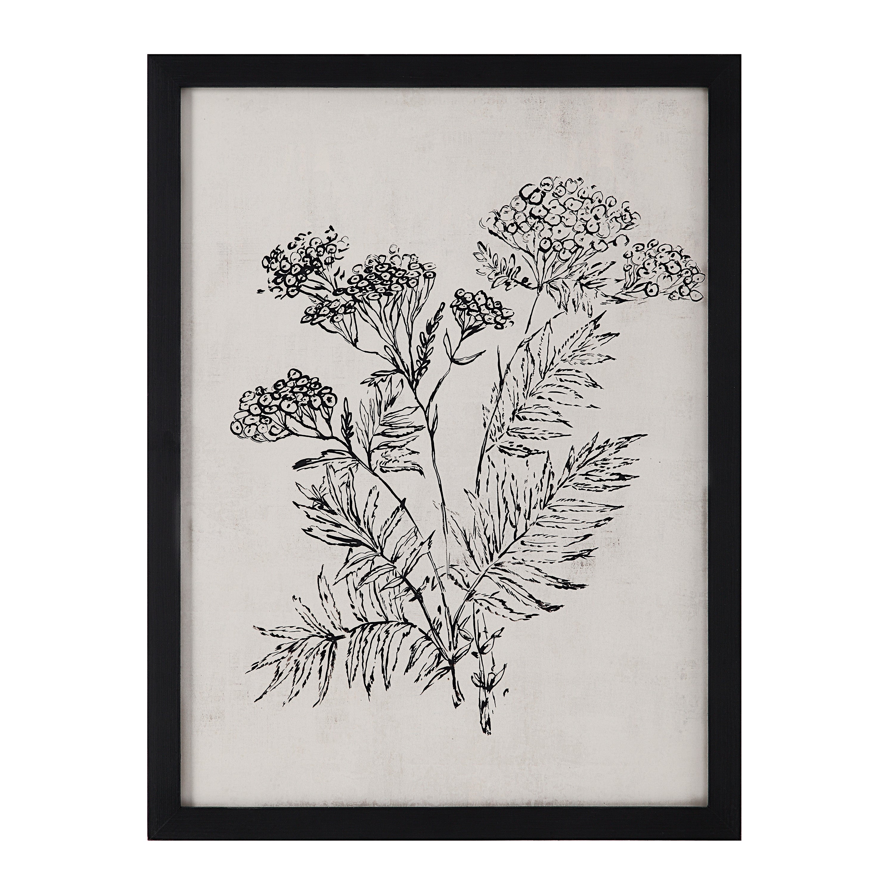 Basset 18" Wide Wall Art with Wood Frame, Painted Black - Additional Image 5 - PA0041