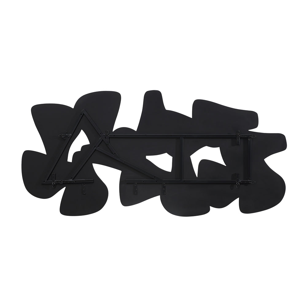 Scorpio 65" Wide Wall Decor, Texture Matte Black - Backing Image - W6770