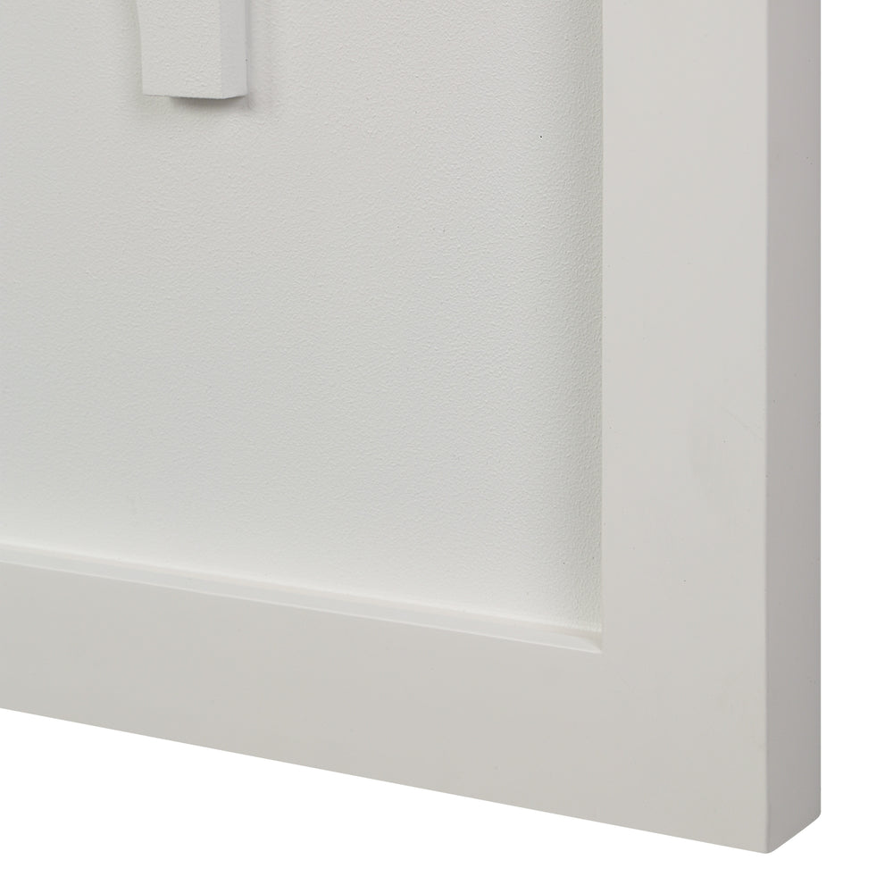 Ispra 19" Wide Wall Decor, Matte White - Additional Image 6 - W6760
