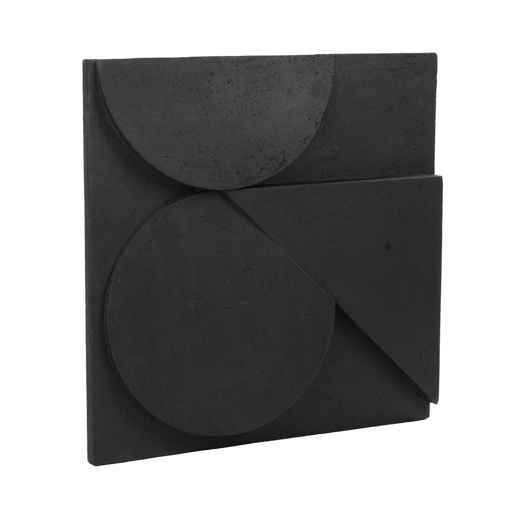Mura 24" Wide Wall Decor, Black - Angle Image - W6767