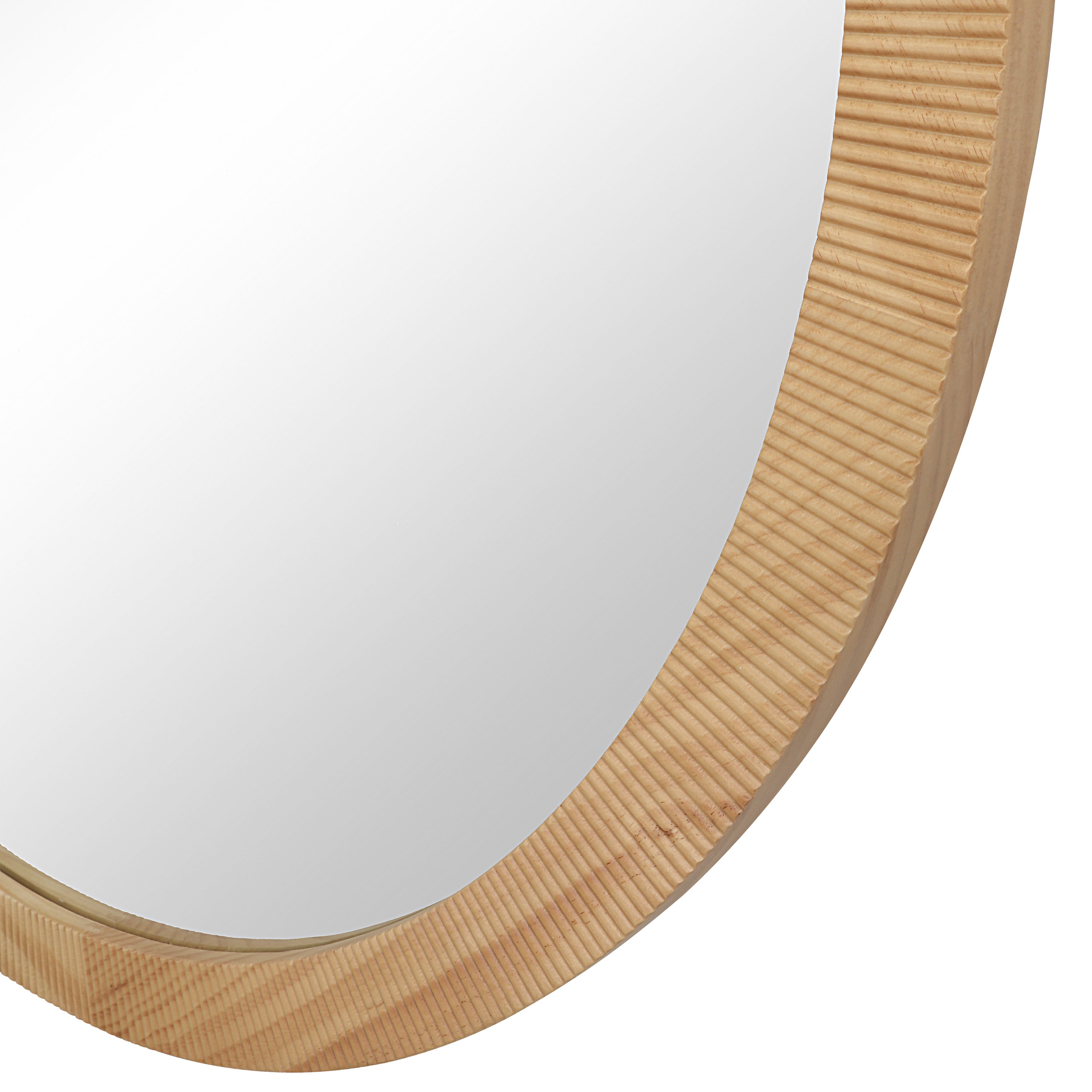 Noto 40" H x 40" W Wall Mirror, Brown - Detail Image - MT2707