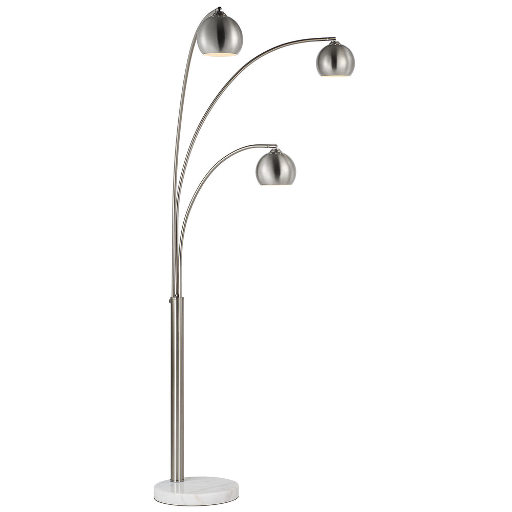 Aguillard 87.5" Height Floor Lamp, Grey - Angle Image - LPF3161