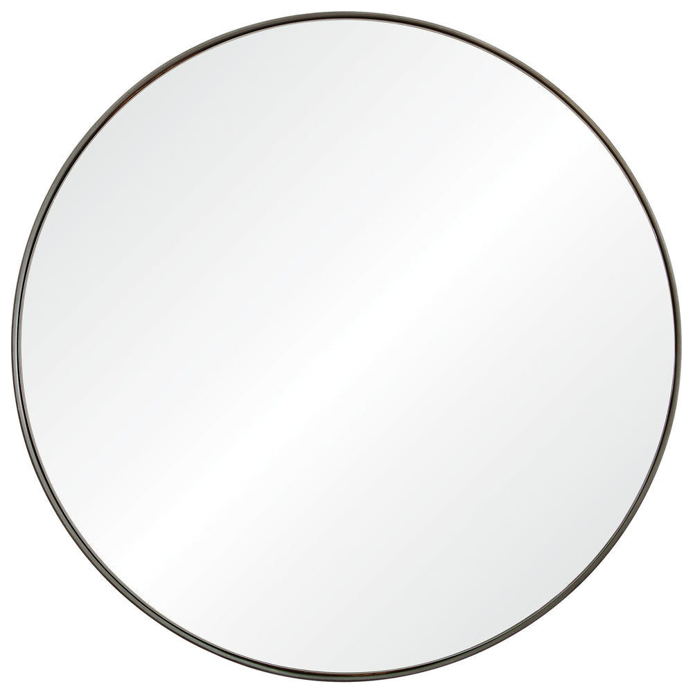 Lester 30" Tall Round Wall Mirror, Grey - Main Image - MT1822