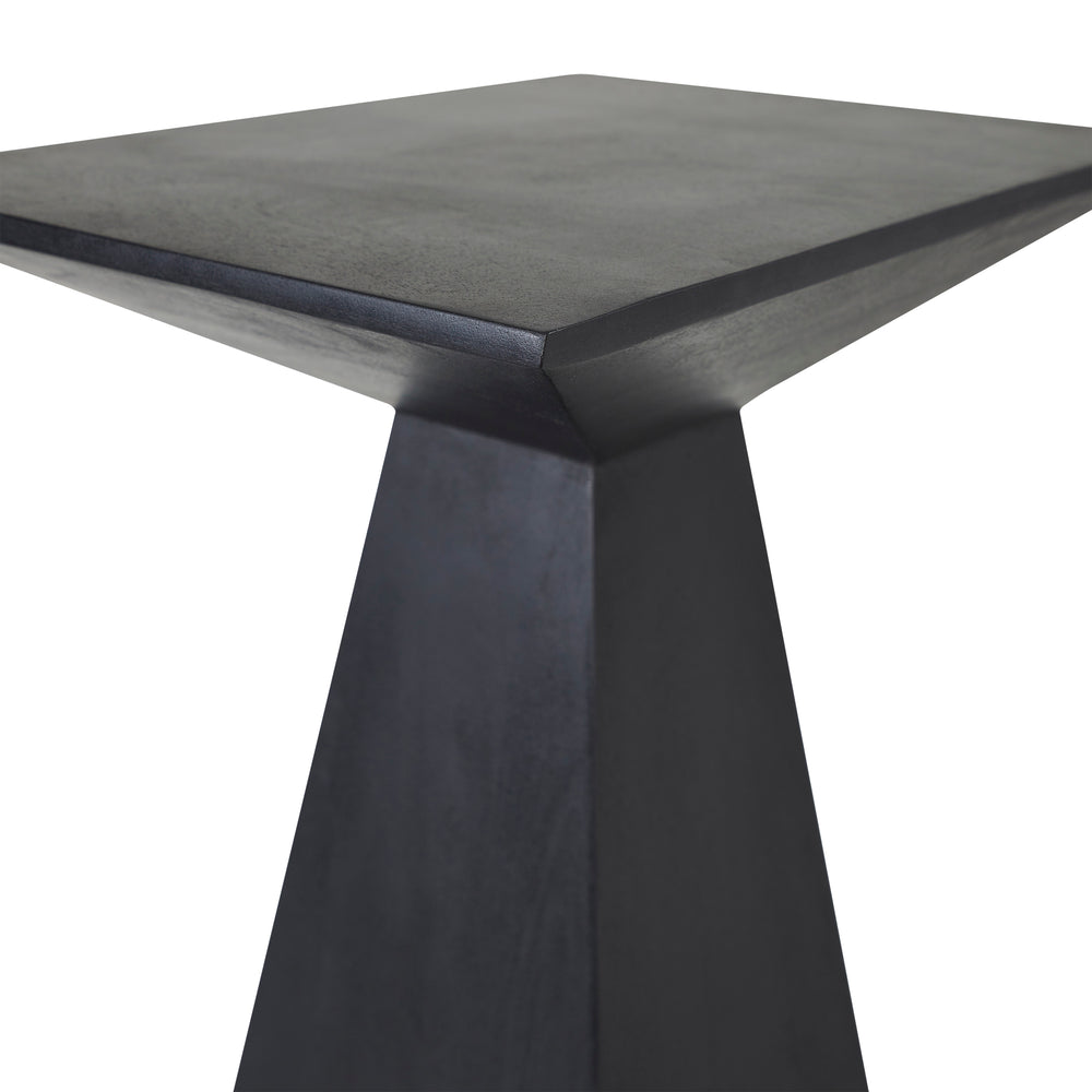 Moulin Indoor Mango Wood Side Table, Black - Detail Image - TA483