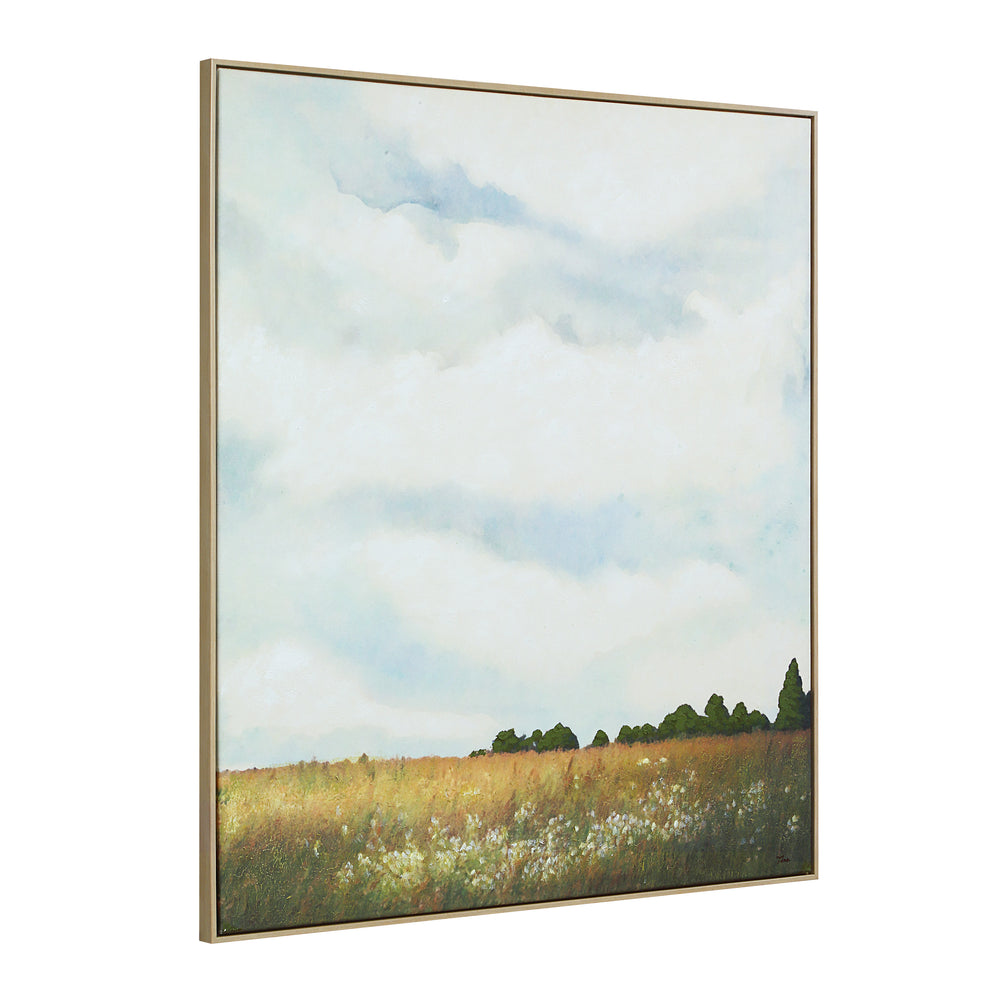 Lasso 45" H x 40" W Canvas Art, Blue - Angle Image - OL2202