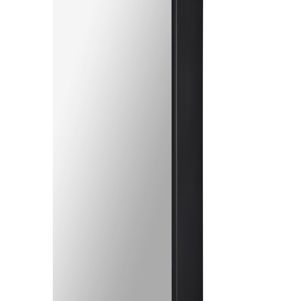 Ammar 60" Tall Oval Wall Mirror, Black - Additional Image 2 - MT2510