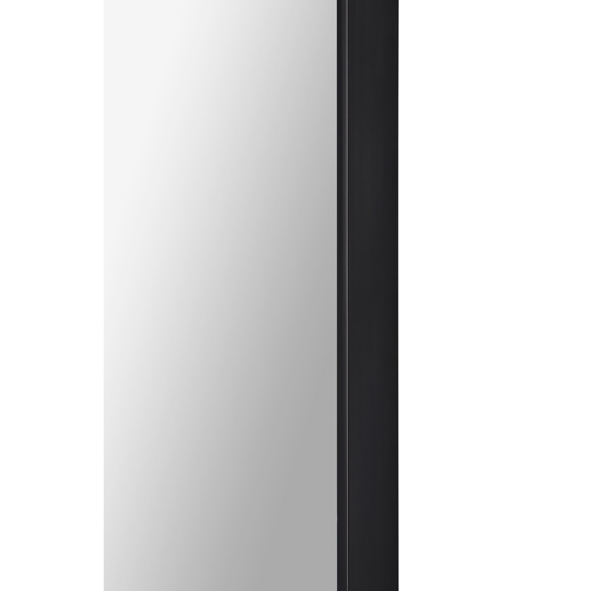 Ammar 60" Tall Oval Wall Mirror, Black - Additional Image 2 - MT2510