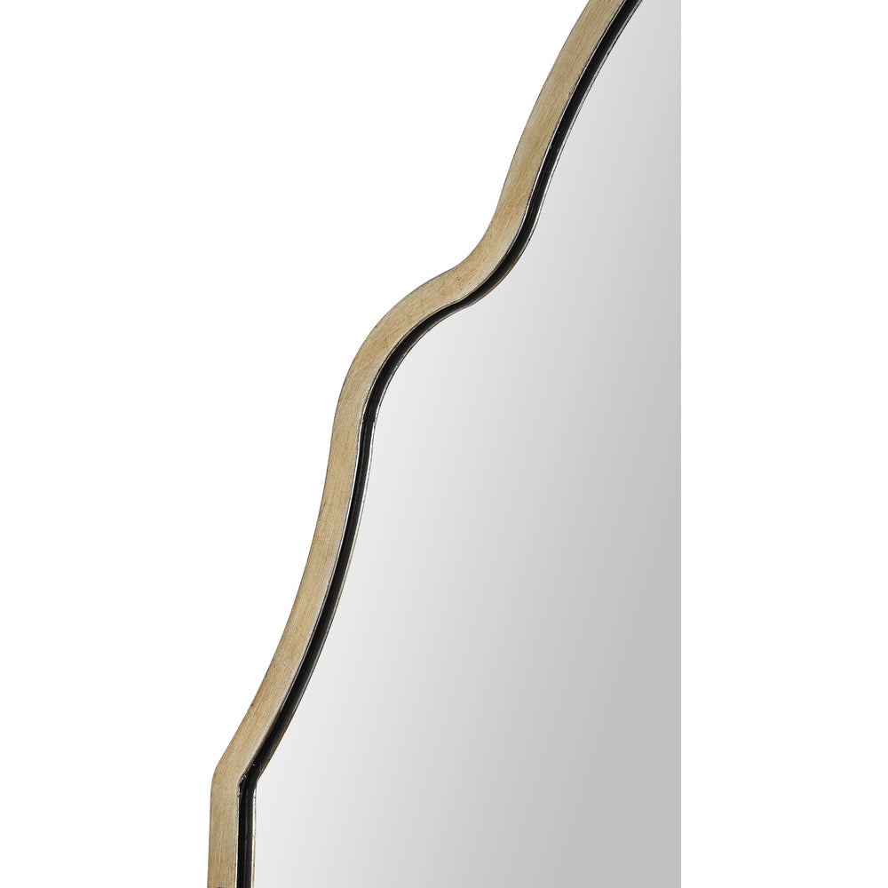 Natasha 42" Tall Irregular Wall Mirror, Grey - Detail Image - MT2364