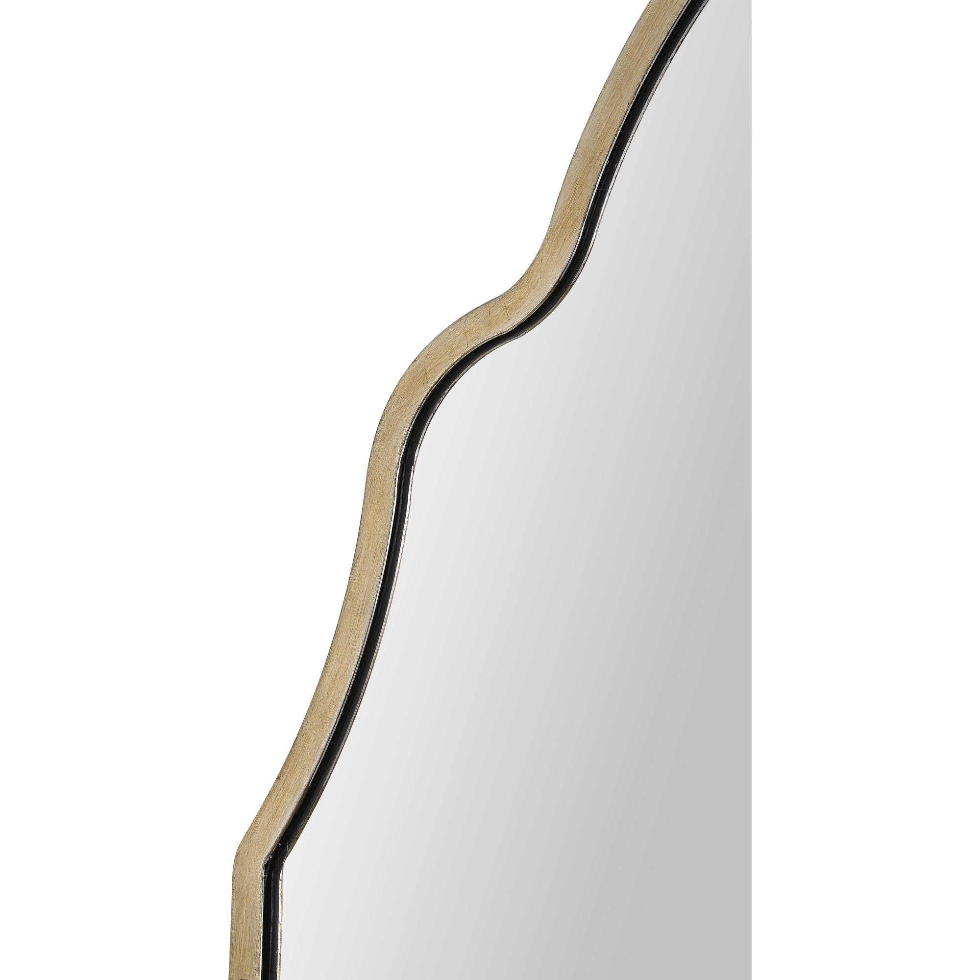 Natasha 42" Tall Irregular Wall Mirror, Grey - Detail Image - MT2364