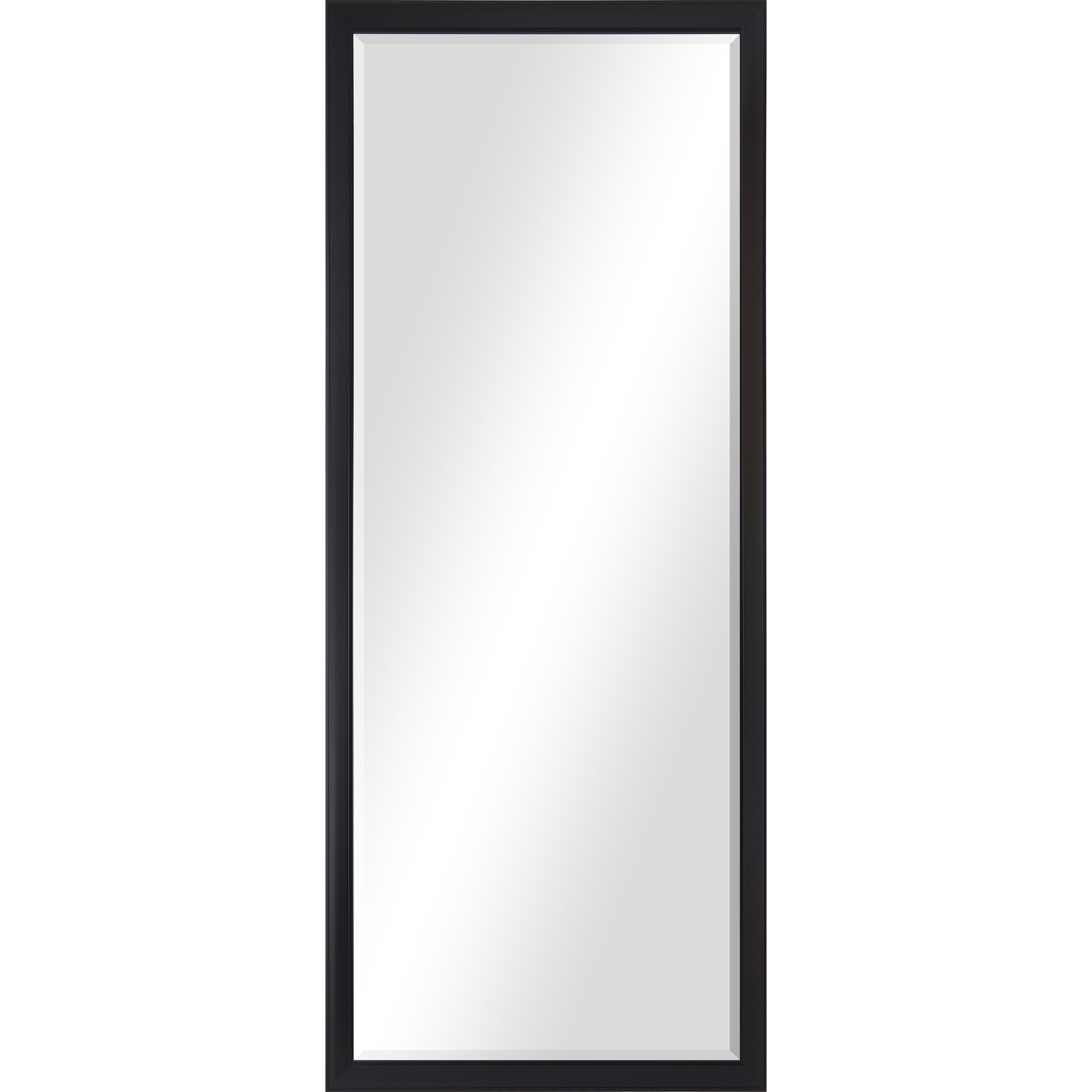 Delacorte 80" Tall Rectangle Wall Mirror, Black - Main Image - MT2403