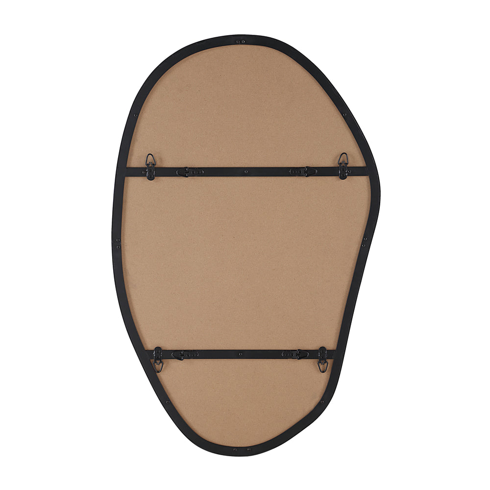 Gela 36" H x 23" W Wall Mirror, Black - Backing Image - MT2682