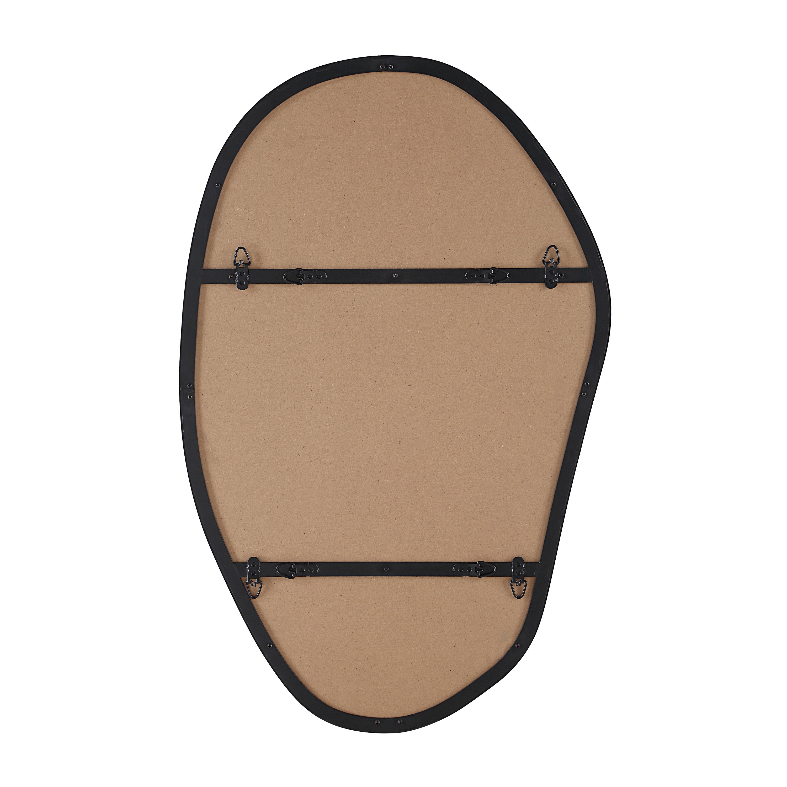 Gela 36" H x 23" W Wall Mirror, Black - Backing Image - MT2682