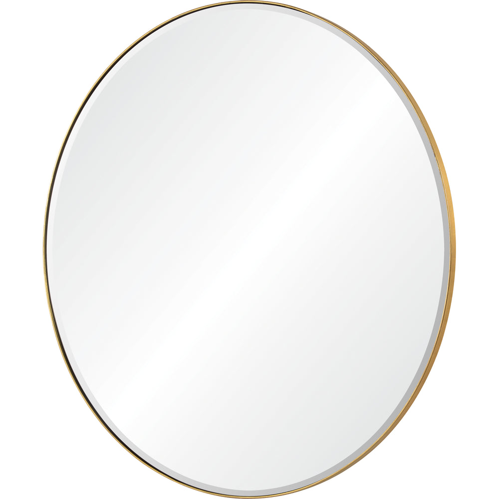 Thallo 48" Tall Round Wall Mirror, Yellow - Angle Image - MT2347
