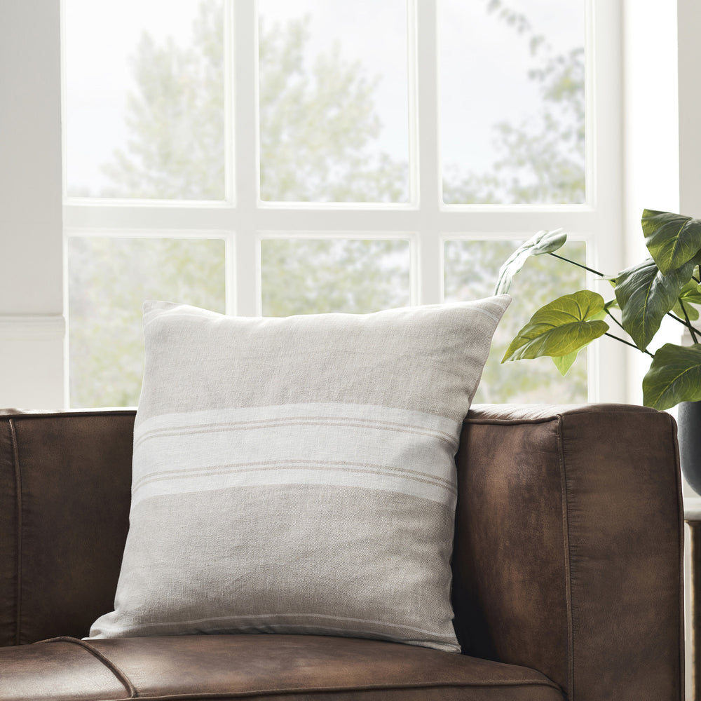 Raelyn 22X22 Indoor Pillow, Natural - Lifestyle Image - PWFL1409