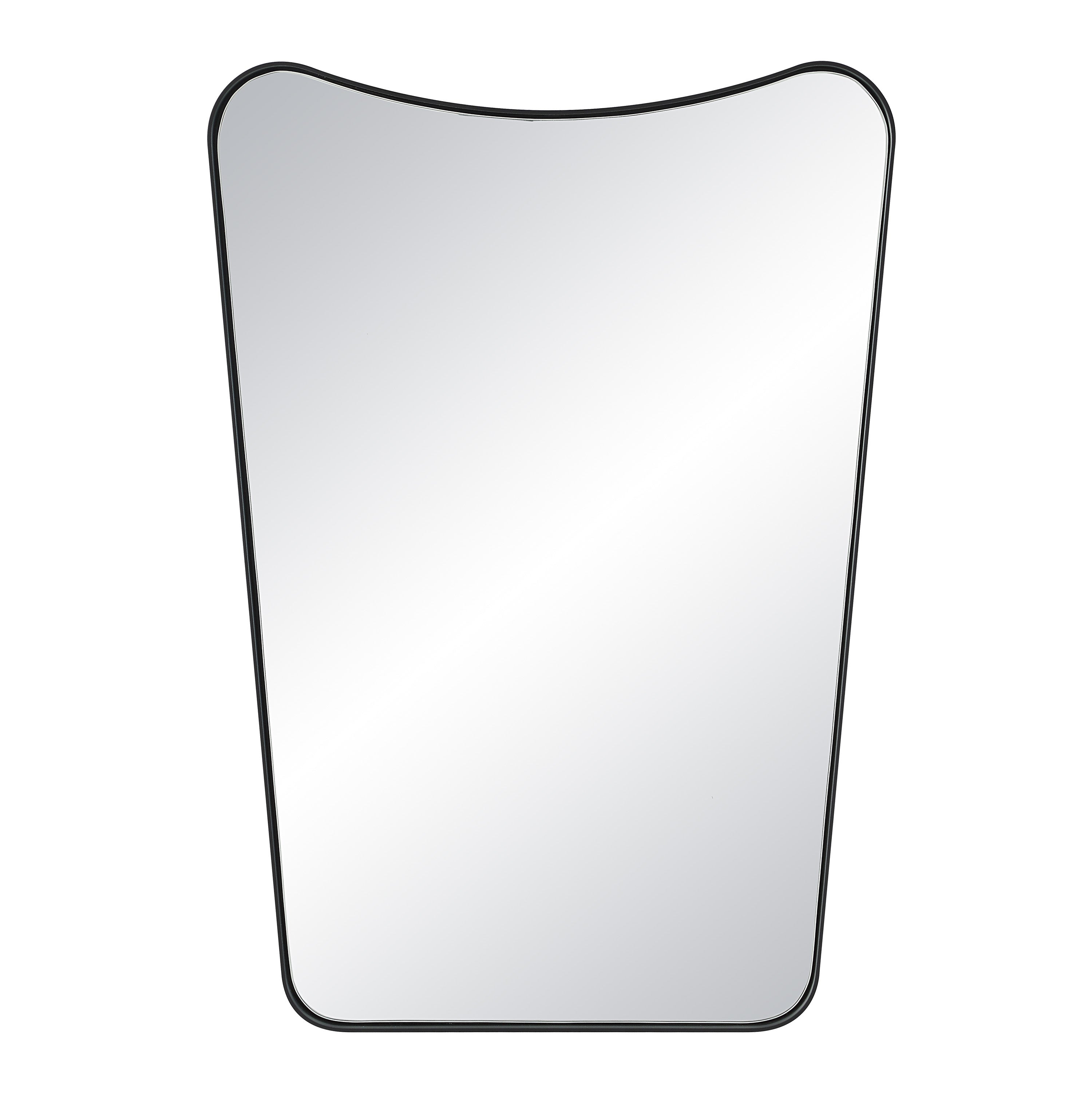 Kateri 28" Tall Irregular Wall Mirror, Black - Main Image - MT2676