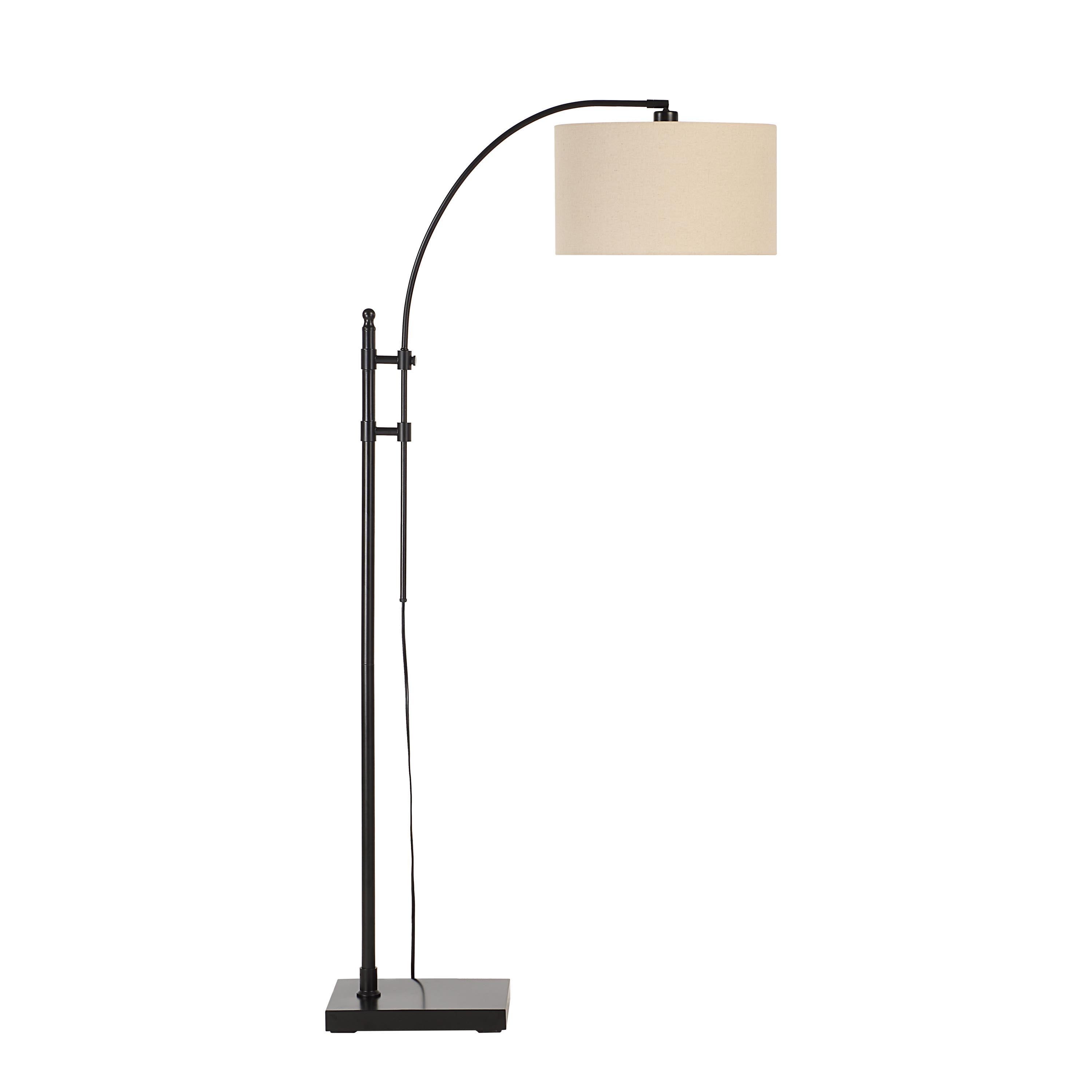 Crystal 66.5" Height Floor Lamp, Black - Additional Image 2 - LPF3166