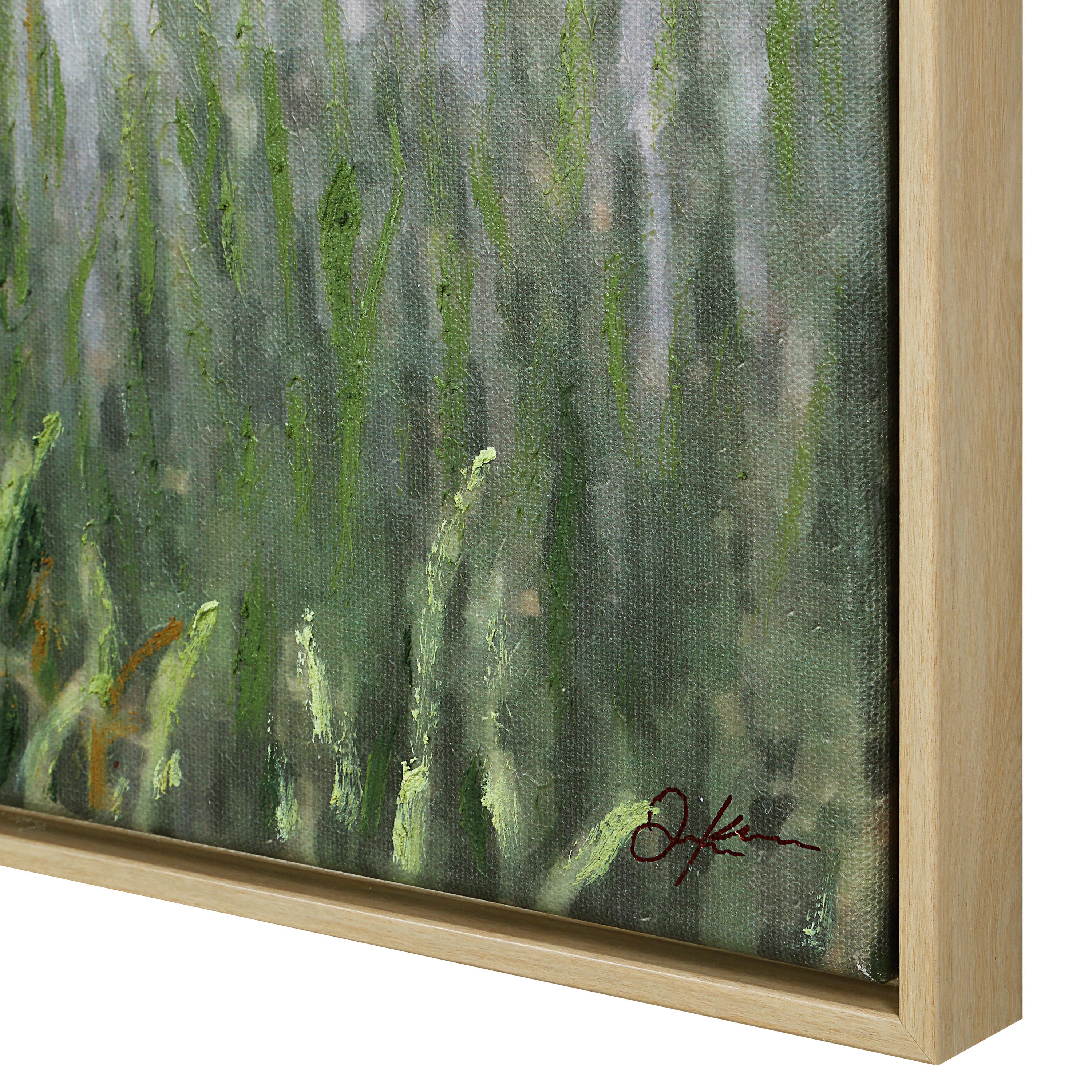 Tallow 40" H x 60" W Canvas Art, Green - Detail Image - OL2199