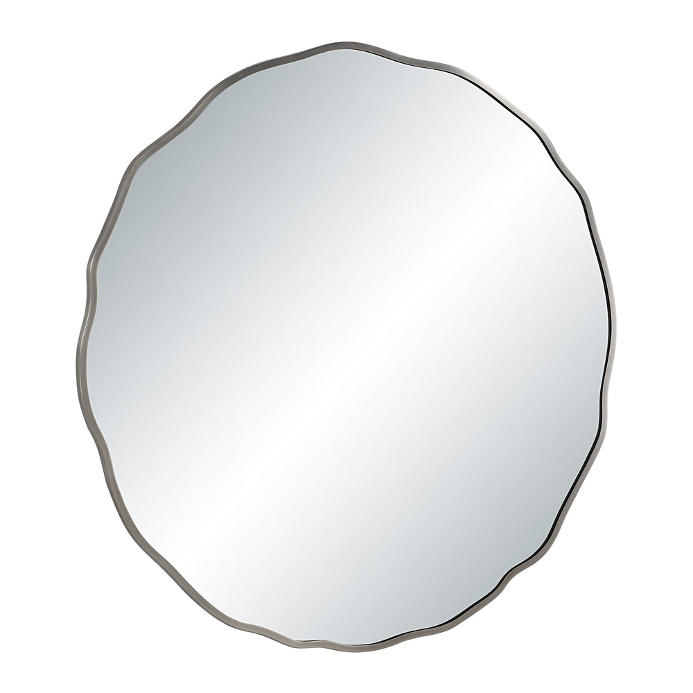 Knox 40" H x 40" W Wall Mirror, Silver - Angle Image - MT2734