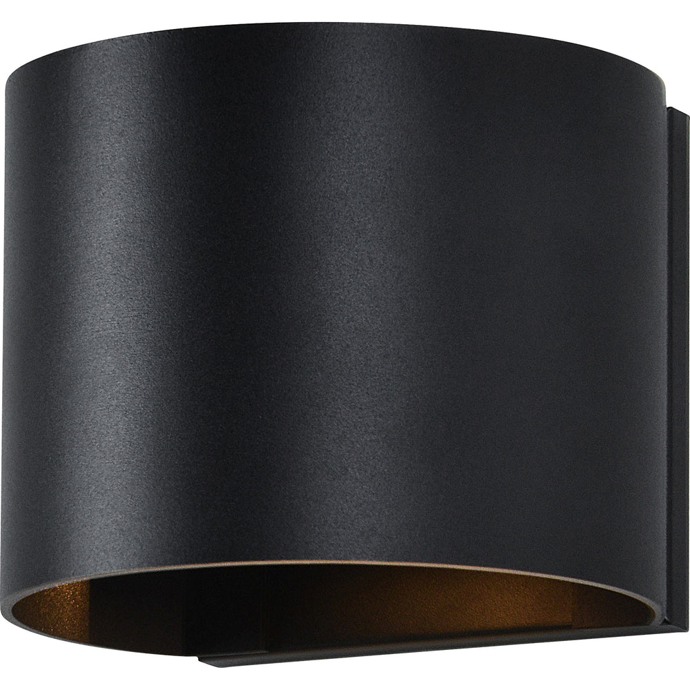 Lark 4.72" Length Wall Sconce, Matte Black - Angle Image - WS113