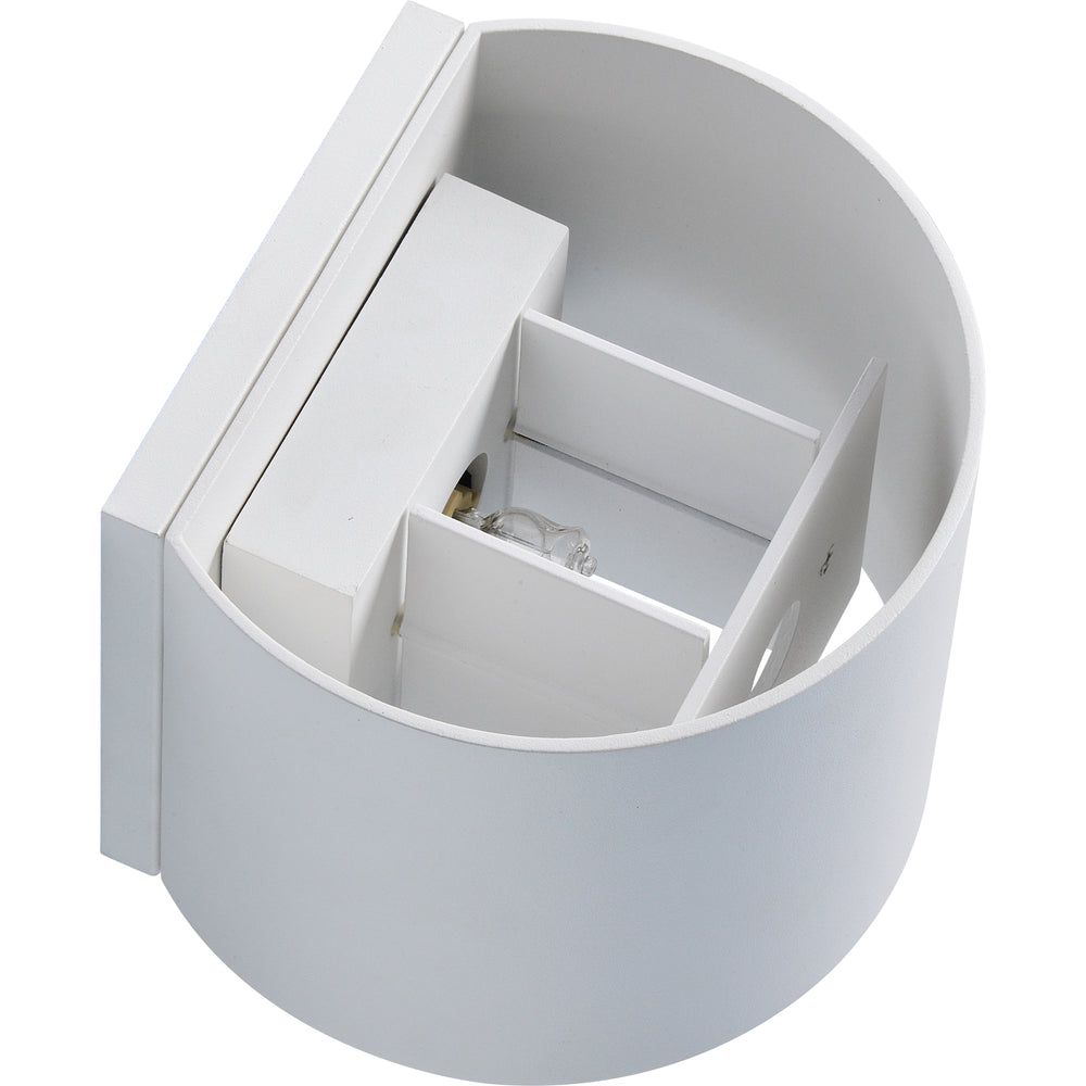 Zak 4.72" Length Wall Sconce, Matte White - Additional Image 4 - WS112