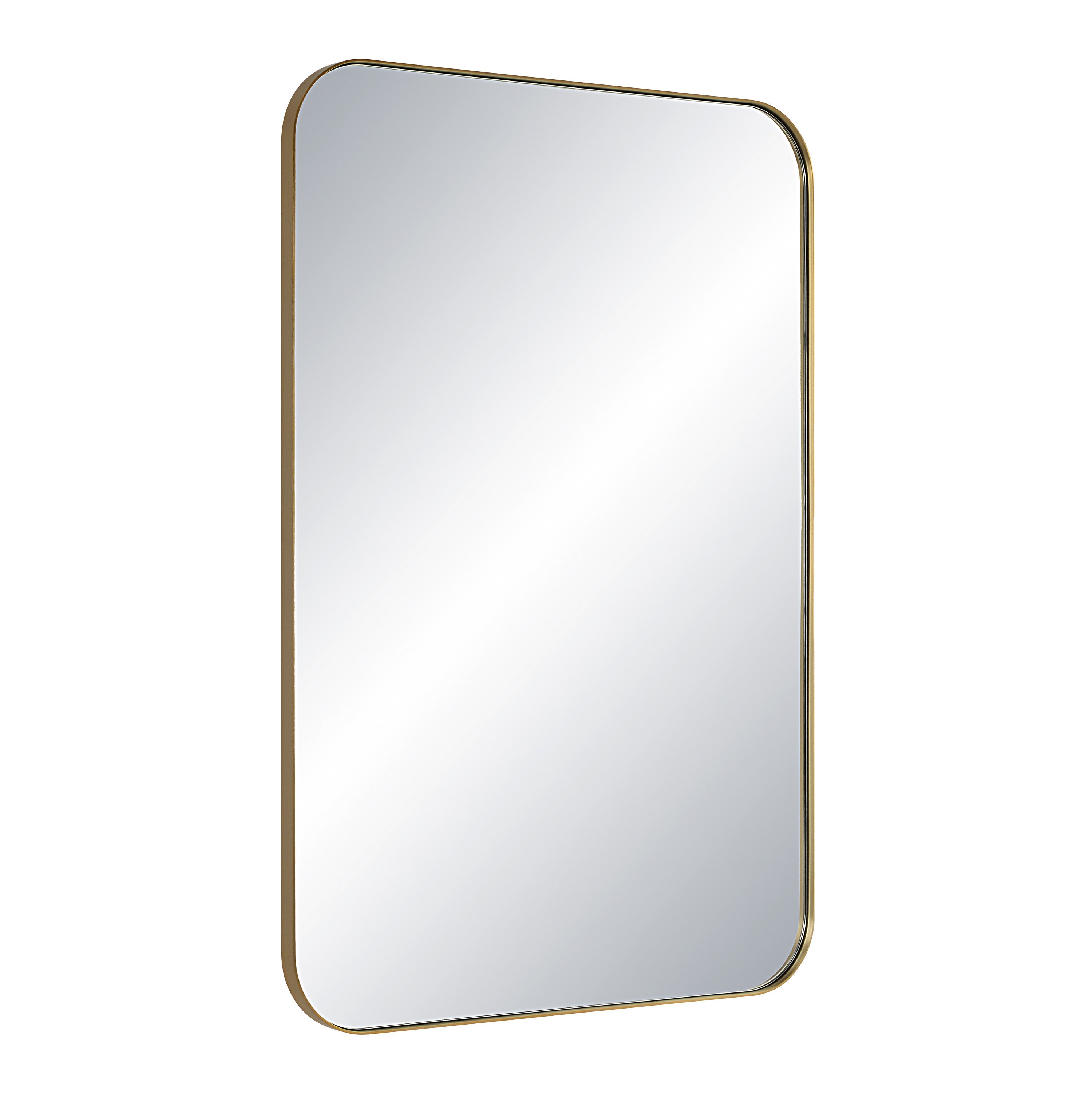 Vesey 36" Tall Rectangle Wall Mirror, Yellow - Angle Image - MT2671