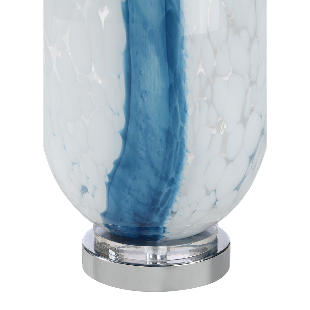 Solis 27.75" Height Table Lamps, Clear And Blue - Detail Image - LPT1418EV