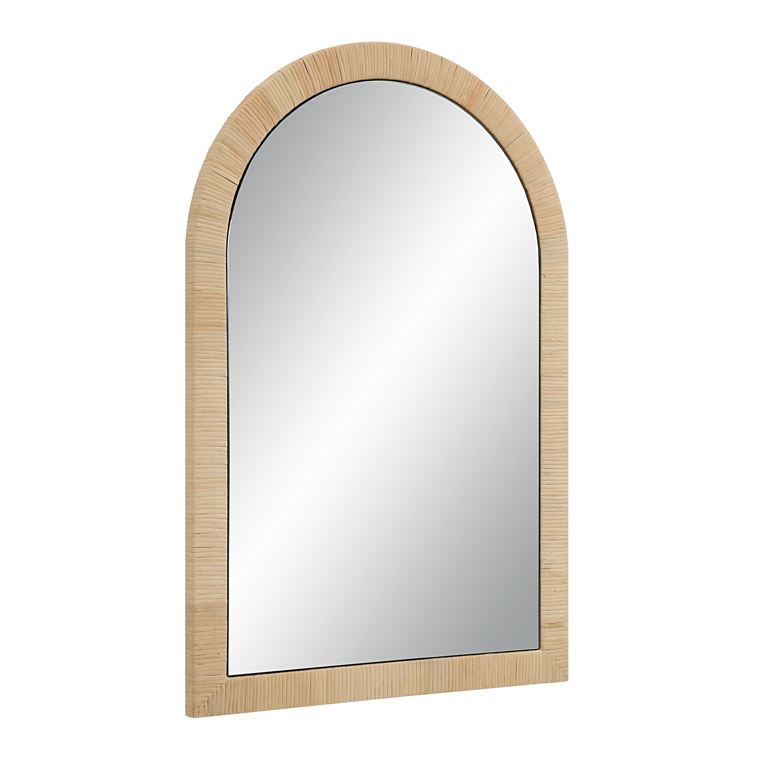 Tally 36" Tall Arch Rectangular Mirror, Natural - Angle Image - MT2655