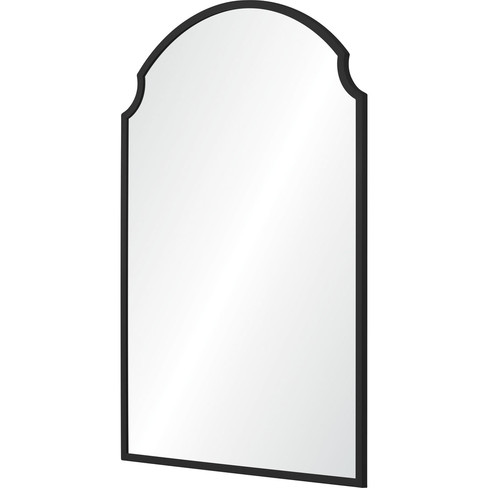 Asmara 36" Tall Irregular Wall Mirror, Black - Angle Image - MT2542