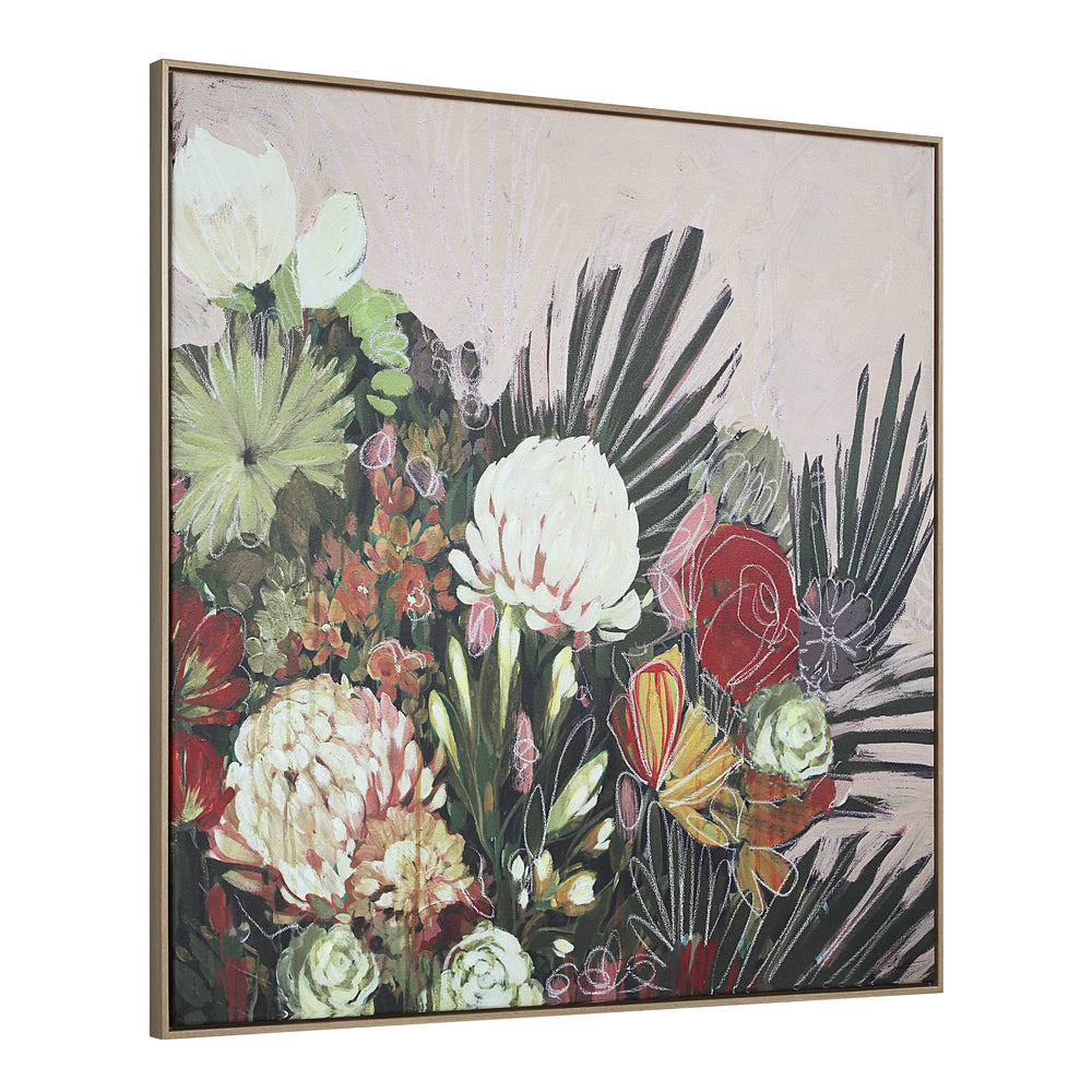 Belleza 40" H x 40" W Canvas Art, Green - Angle Image - OL2216